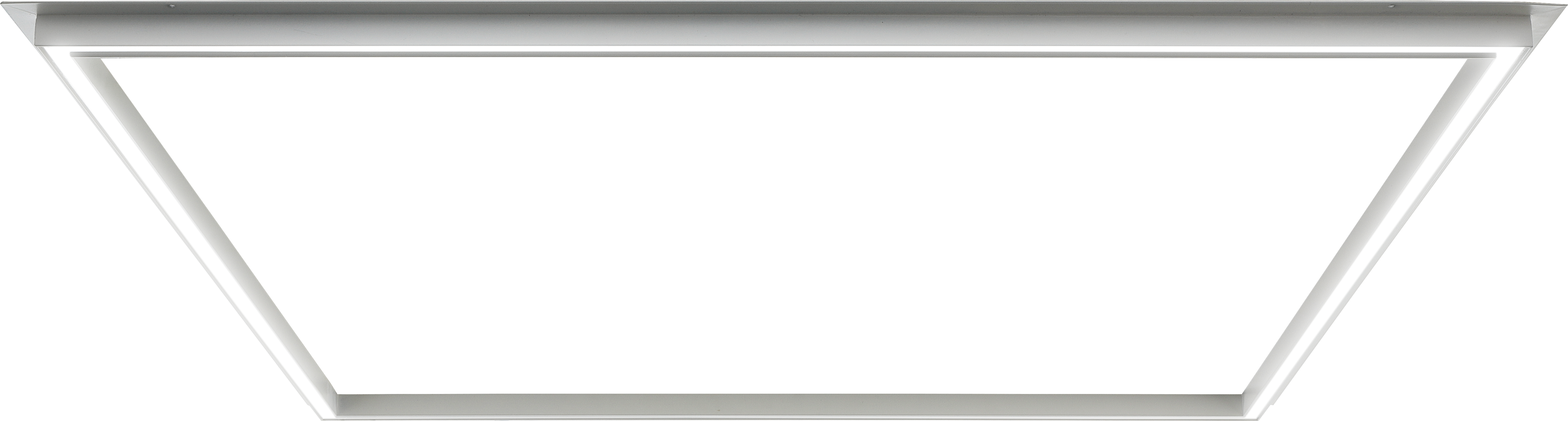 LuxFrame RAL 9016 recessed panel 595x595mm 2000lm 24w std