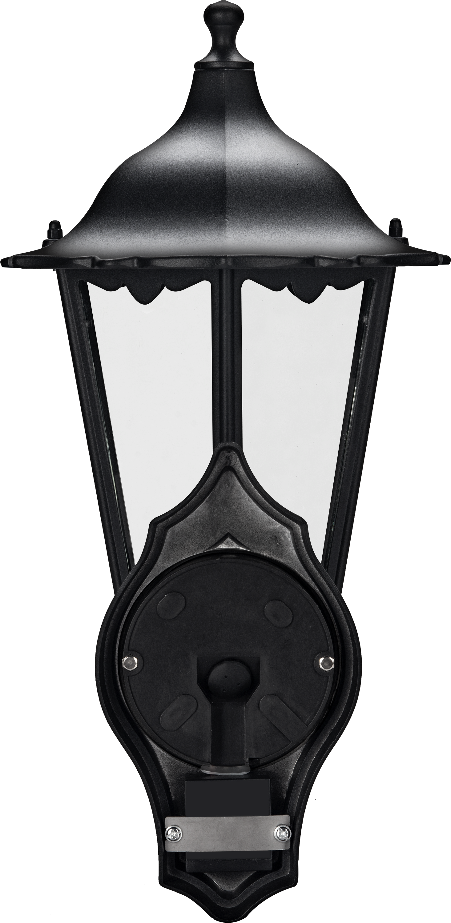 Coach lantern 6 sided supplied less lamp (60W max) with extended outreach
