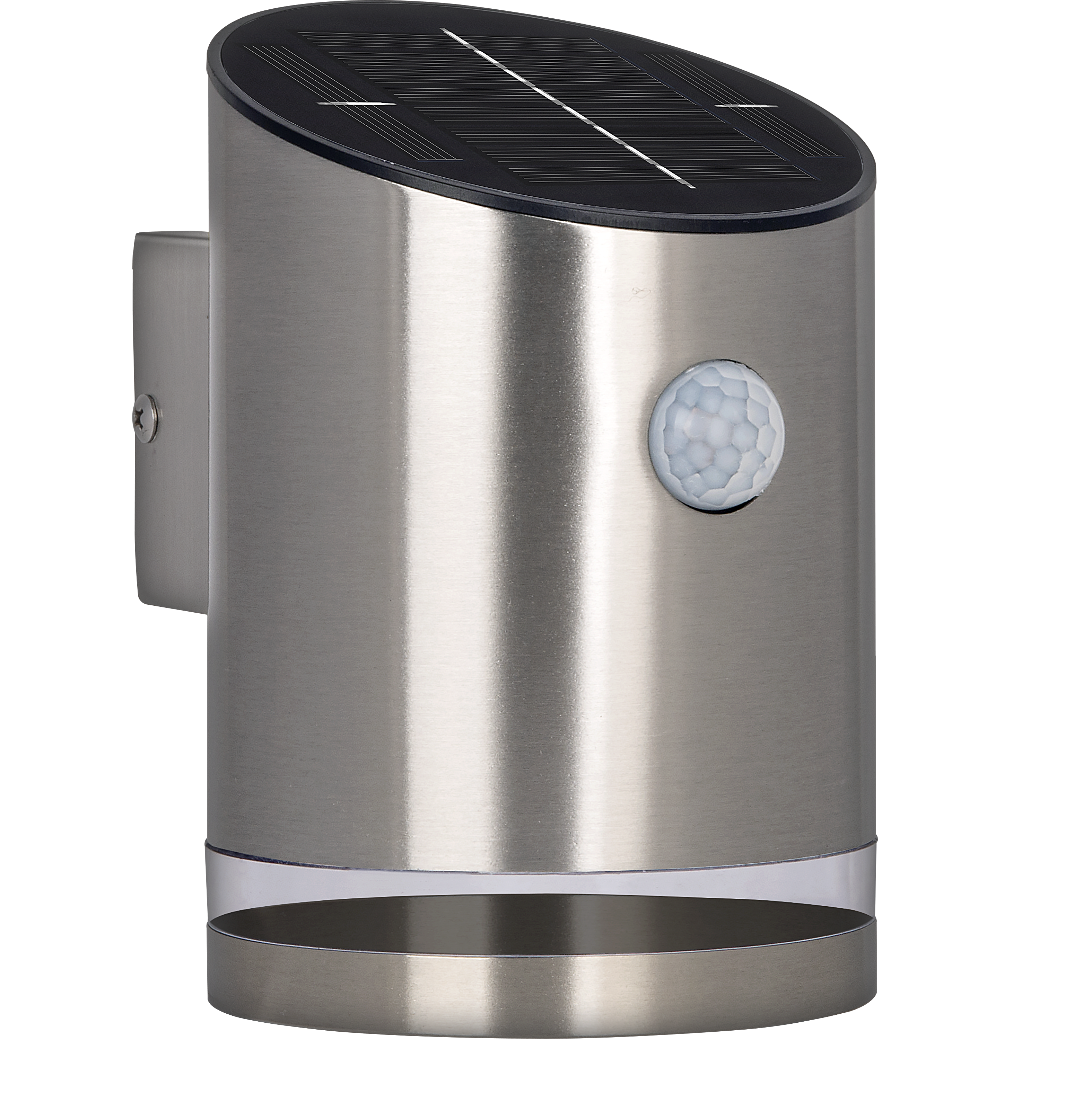 Luceco Solar Wall Light & PIR, 4W, Steel