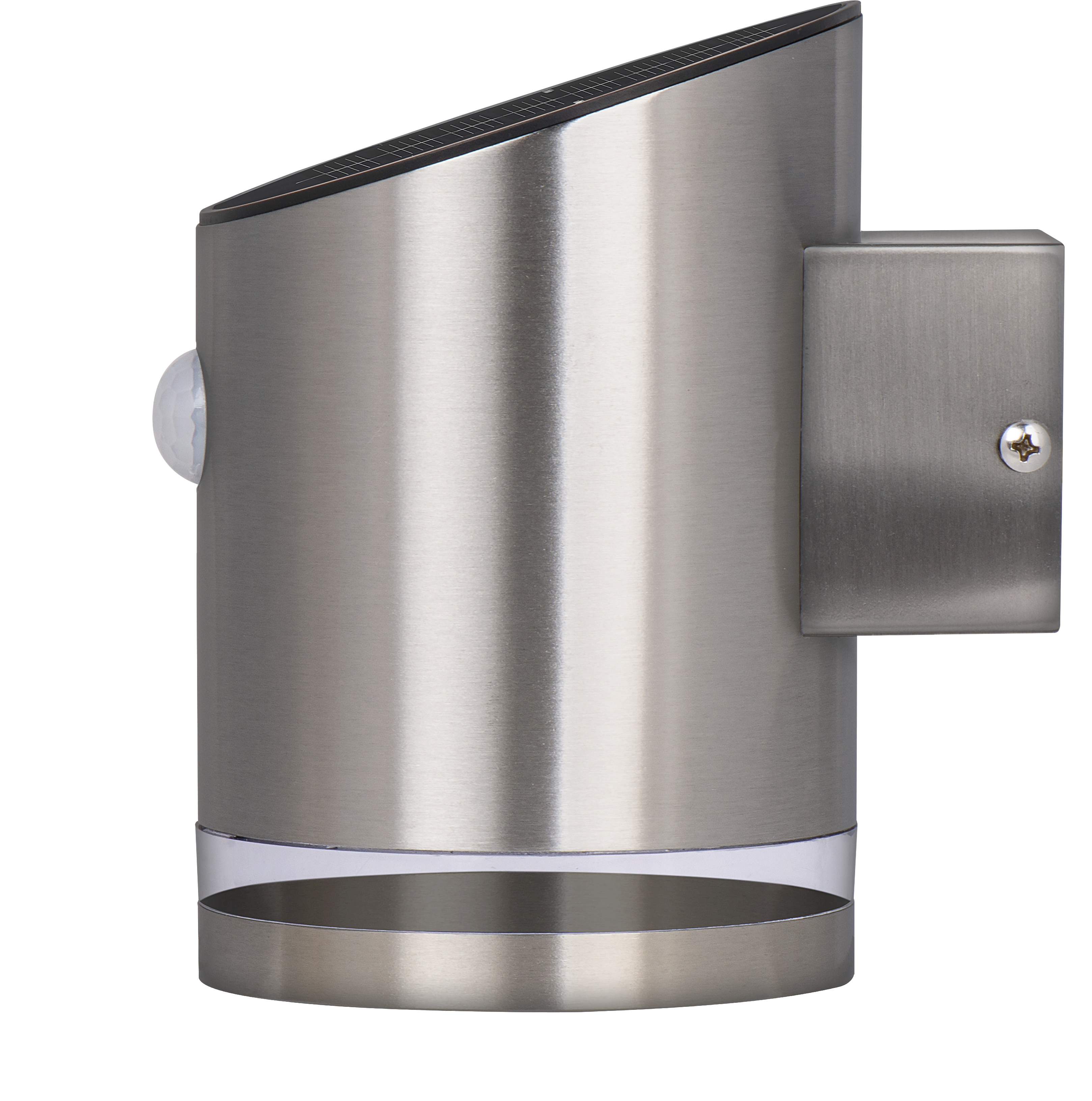 Luceco Solar Wall Light & PIR, 4W, Steel