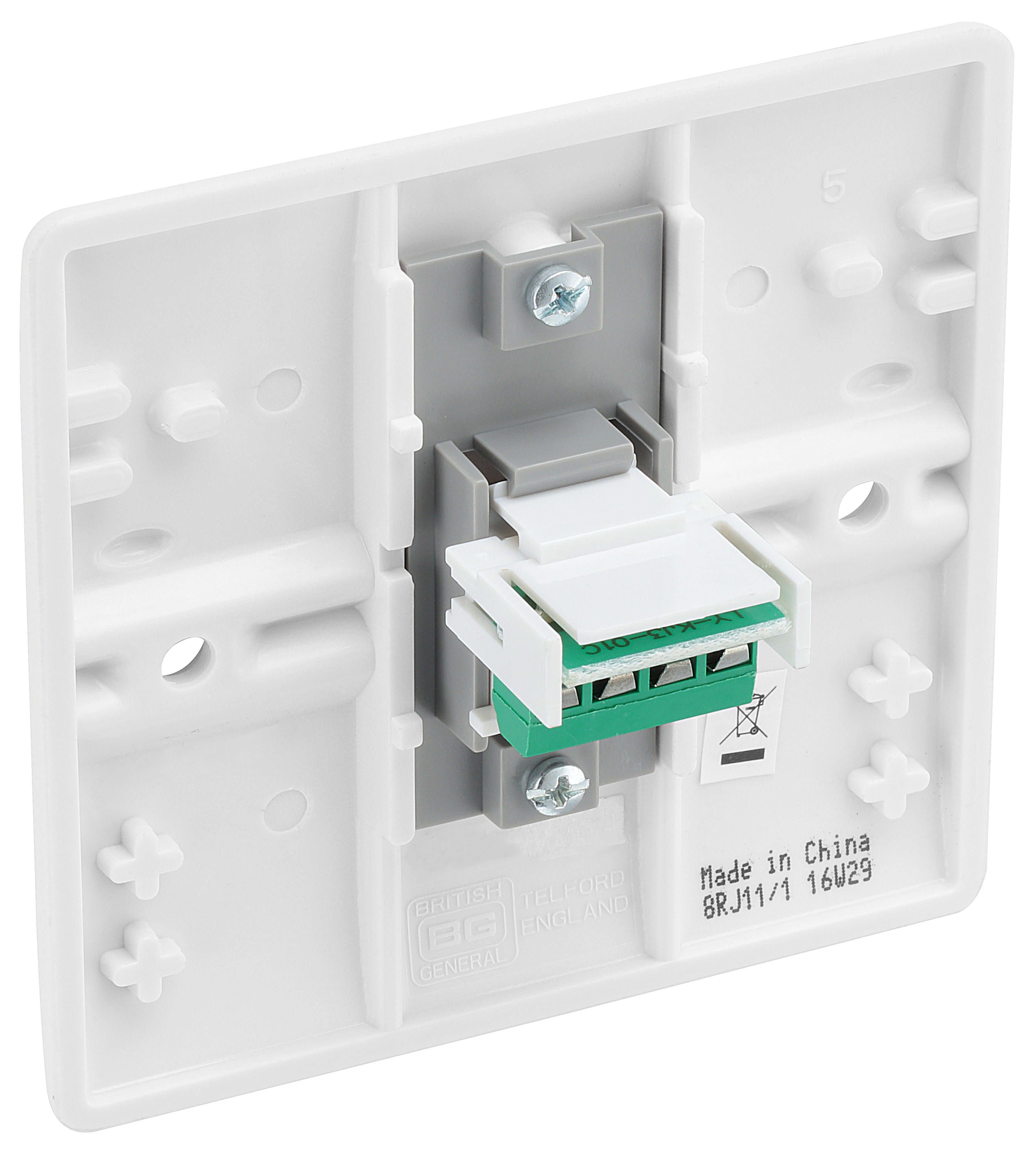8RJ11!1 800 Part BG 8RJ11!1 0141 BLA ELEVATION
