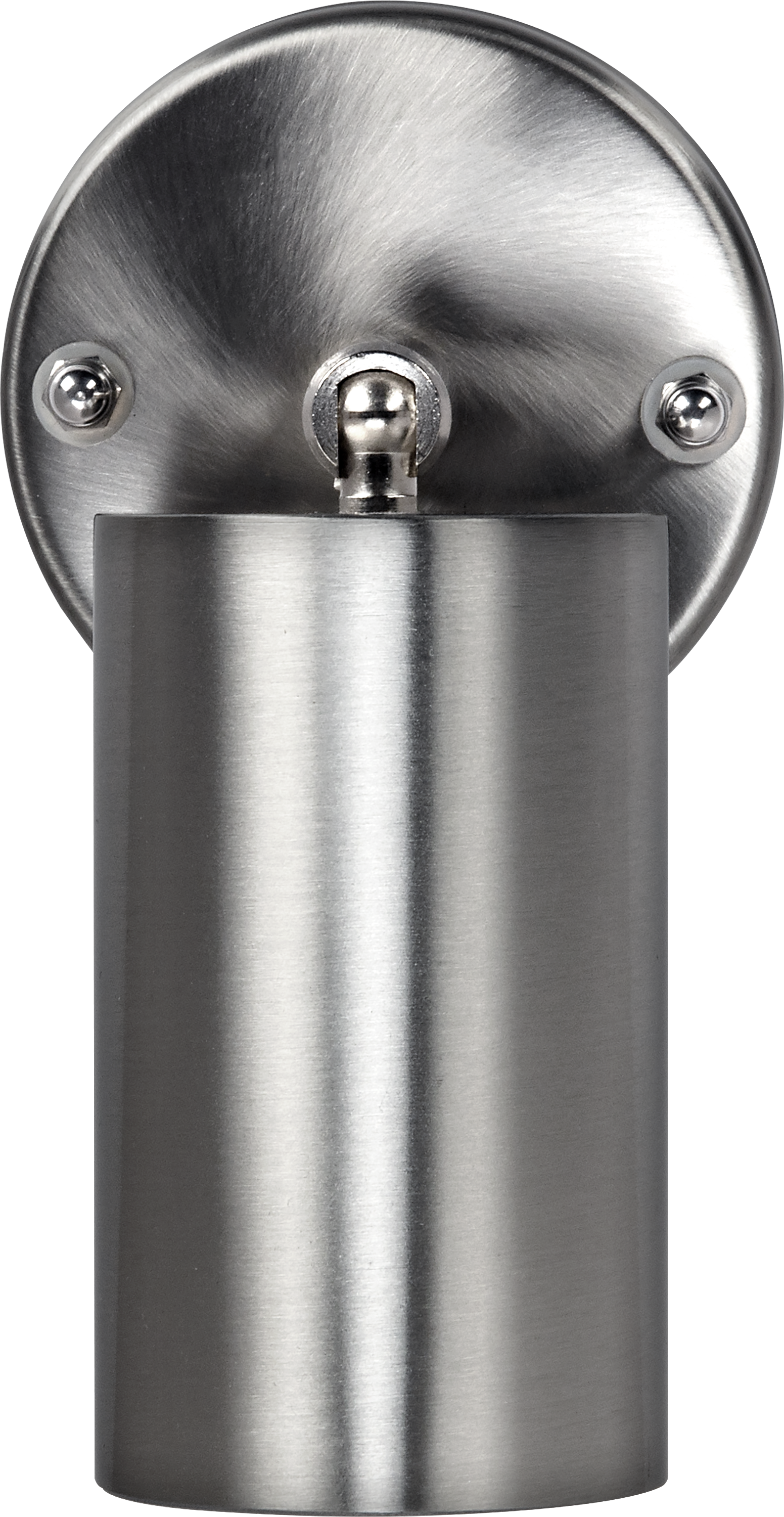 Stainless steel single head adjustable wall light 300 lumens warm white colour temp