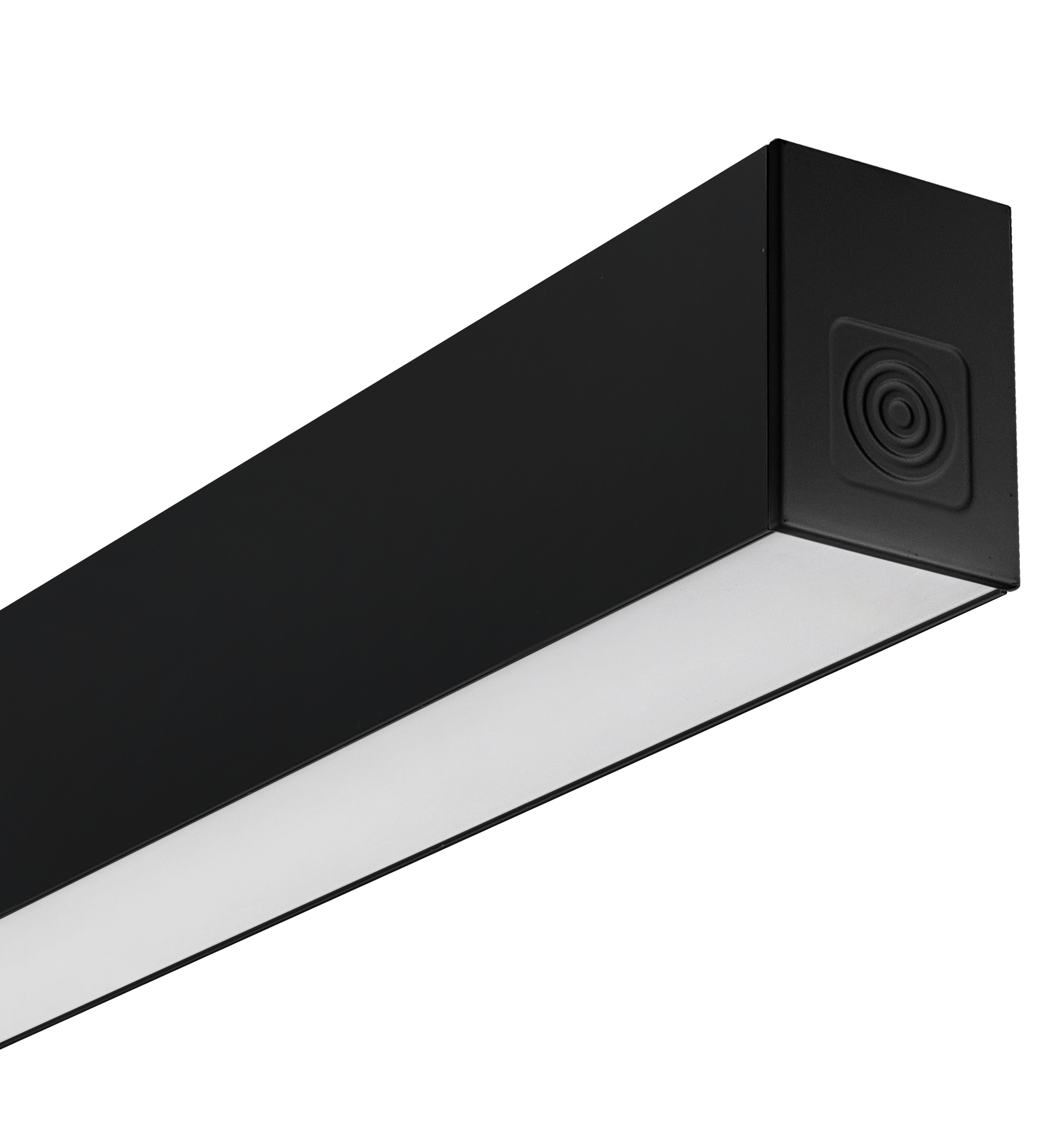 Contour 1134mm suspended module 1250lumens with fixed output driver finished in black