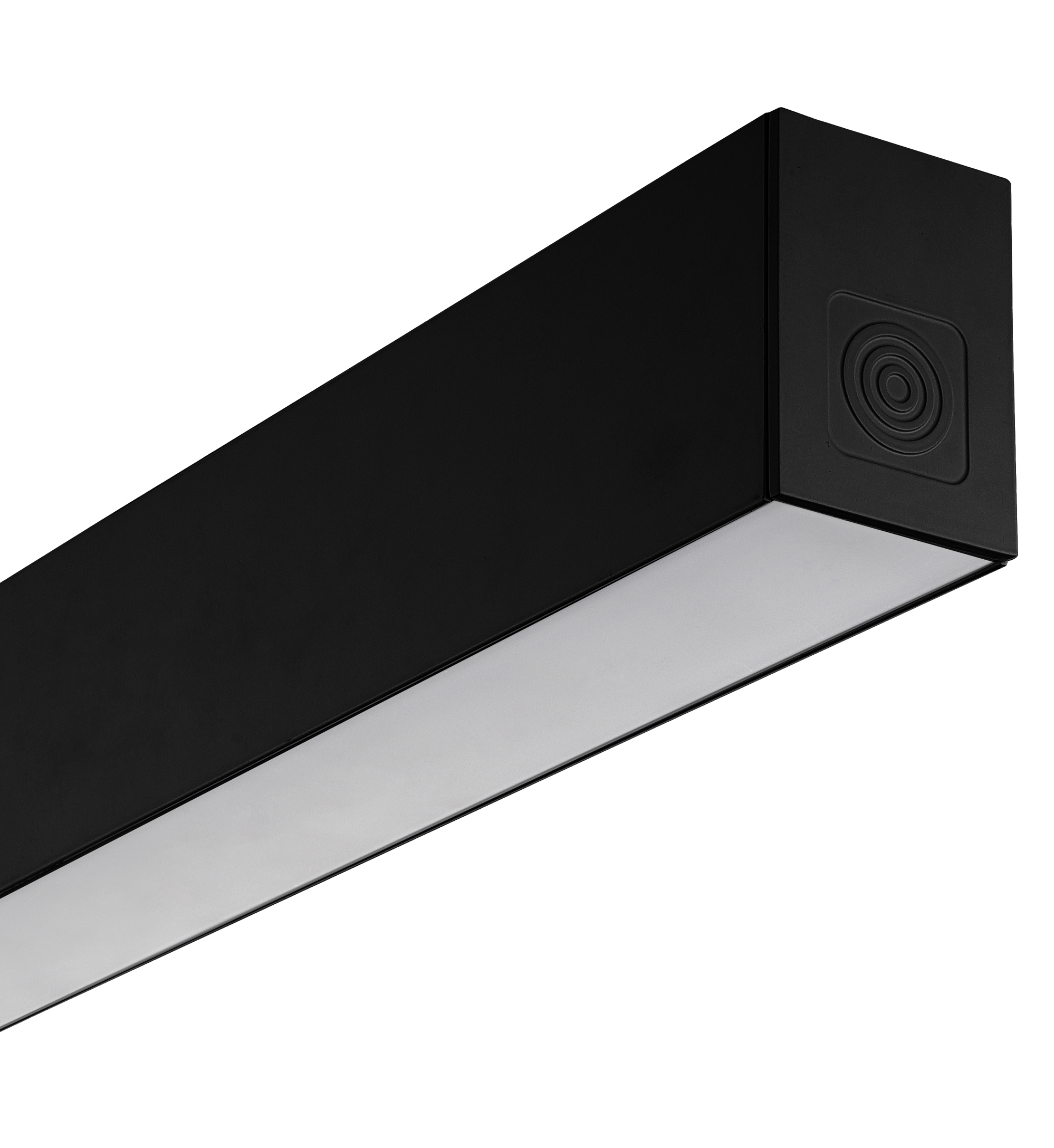 Contour 1414mm suspended module 1600lumens with fixed output driver finished in black