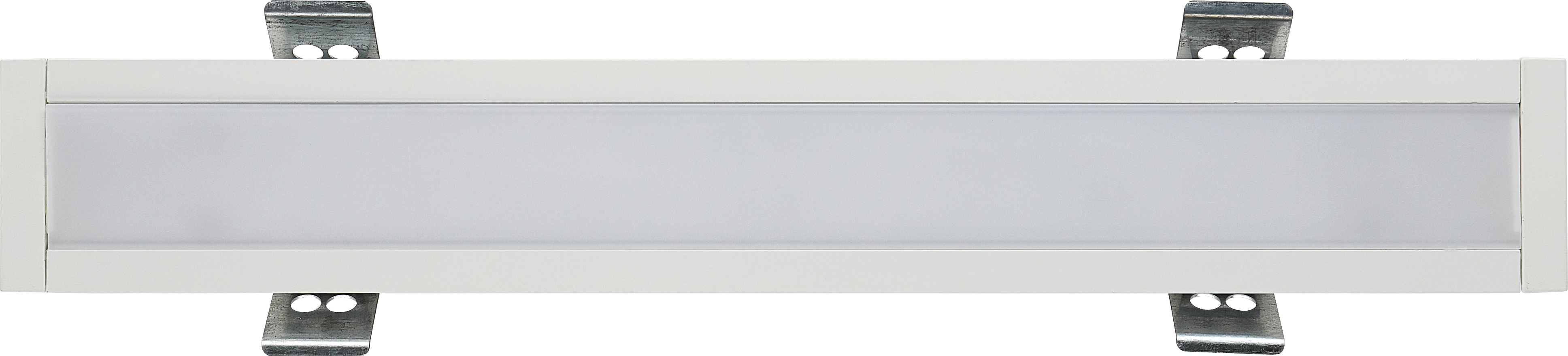 Contour 602mm recessed module 1200lumens with fixed output driver finished in white