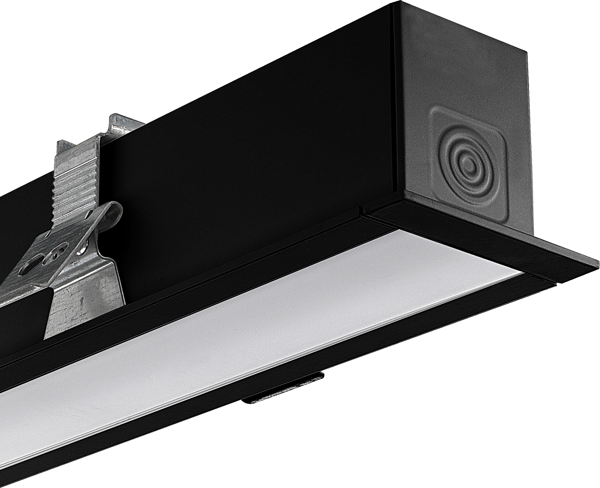 Contour 1442mm recessed module 3100lumens with fixed output driver finished in black