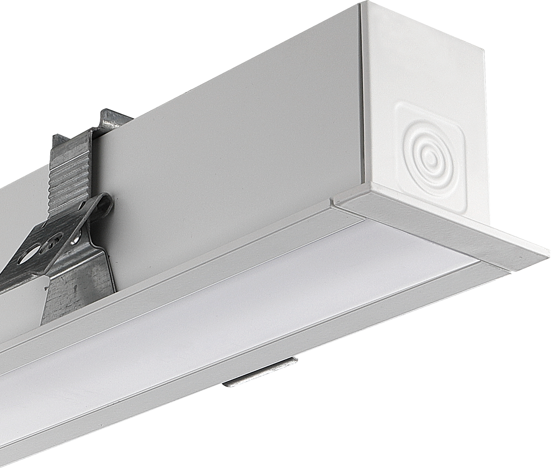 Contour 1442mm recessed module 3100lumens with fixed output driver finished in white
