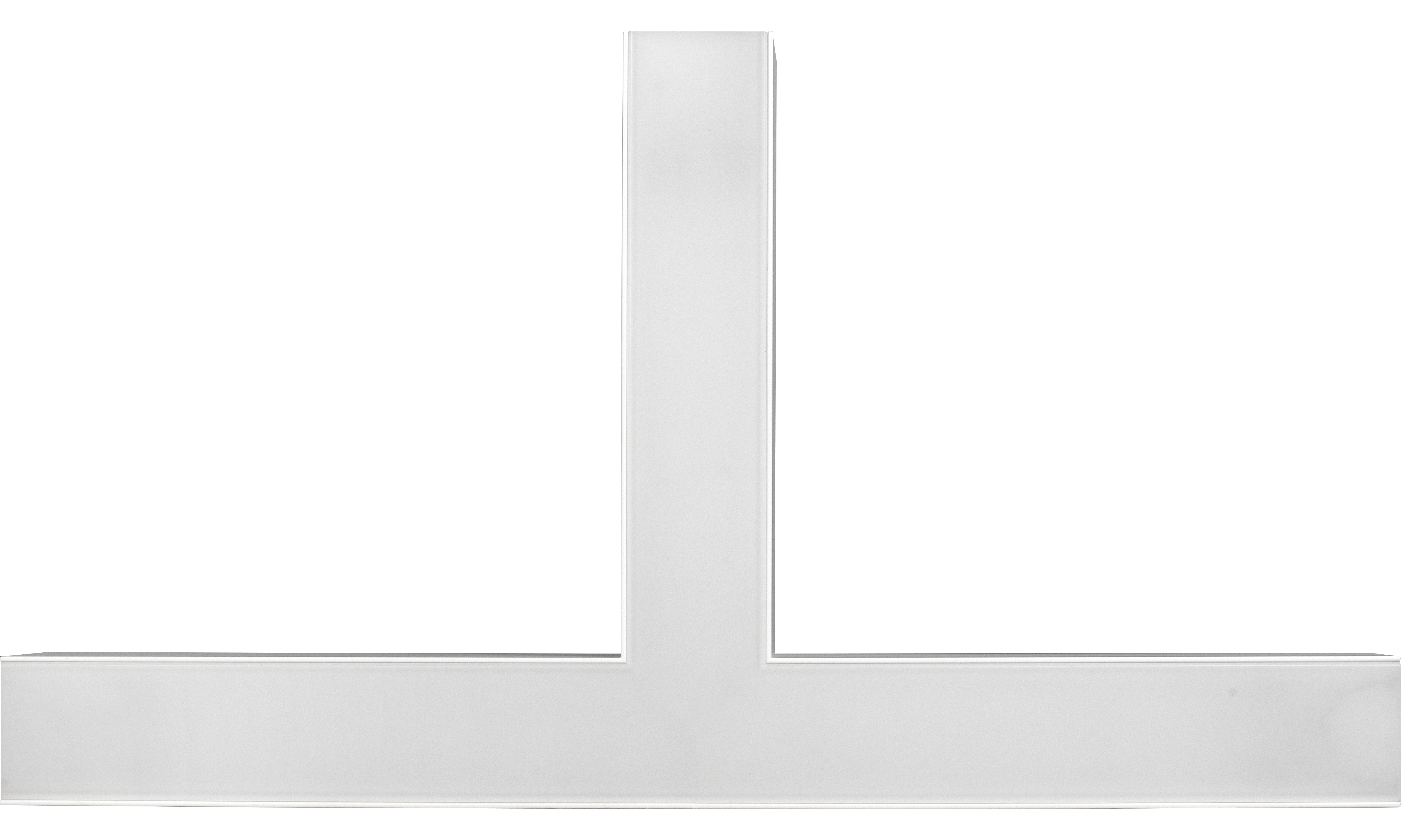 Contour 568mm suspended T connector module 1800lumens with fixed output driver finished in white