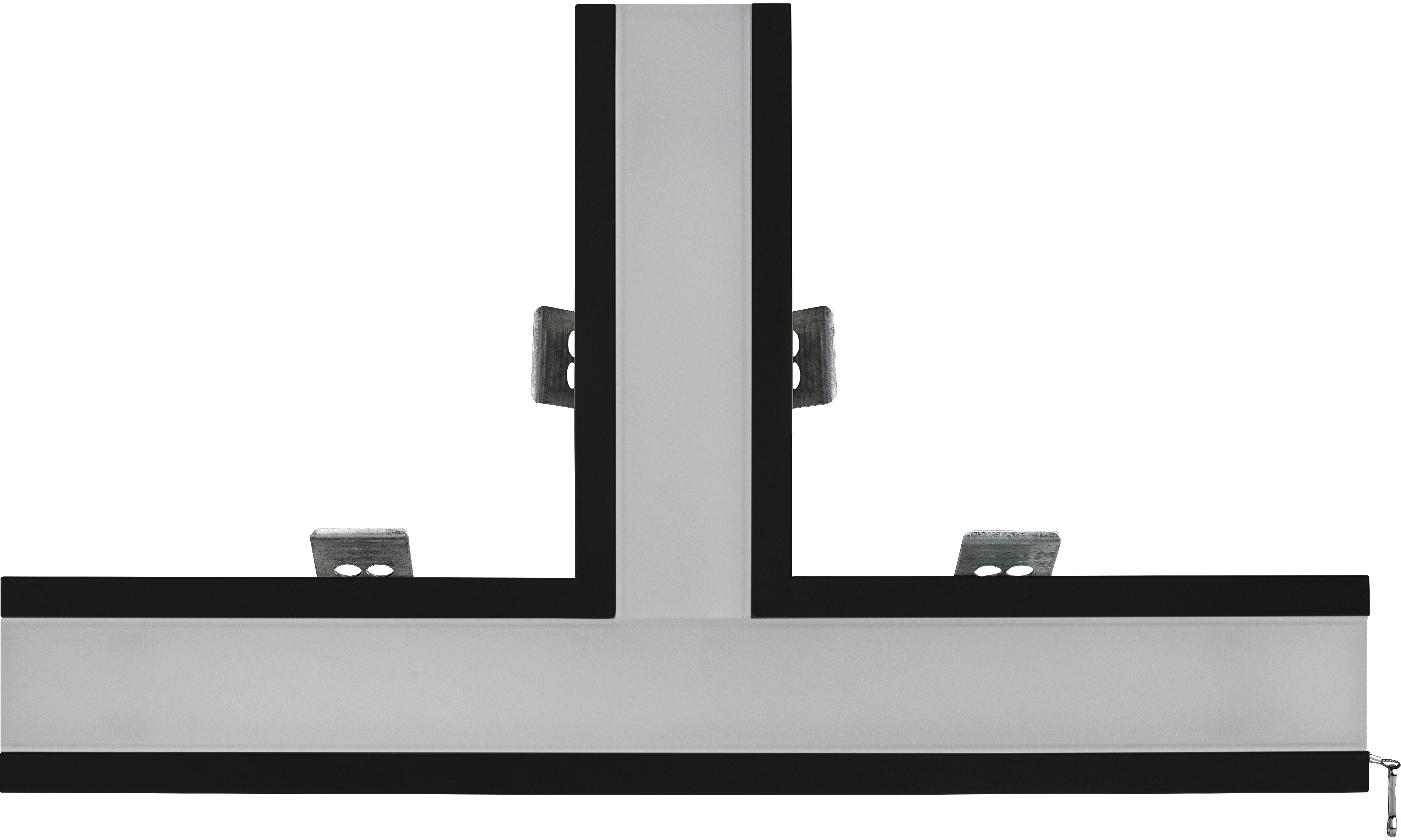 Contour 568mm recessed T connector module 900lumens with fixed output driver finished in black