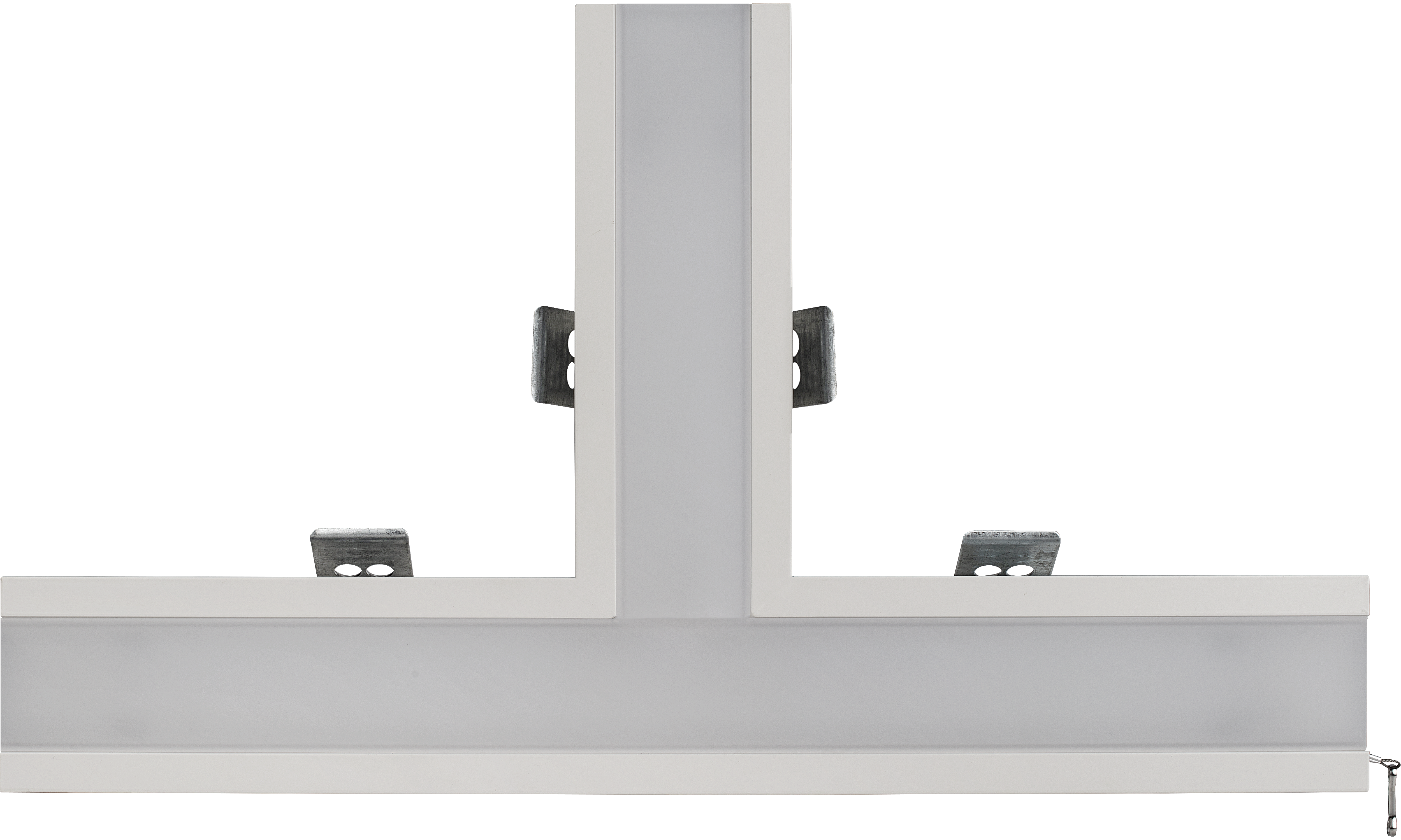 Contour 568mm recessed T connector module 900lumens with fixed output driver finished in white