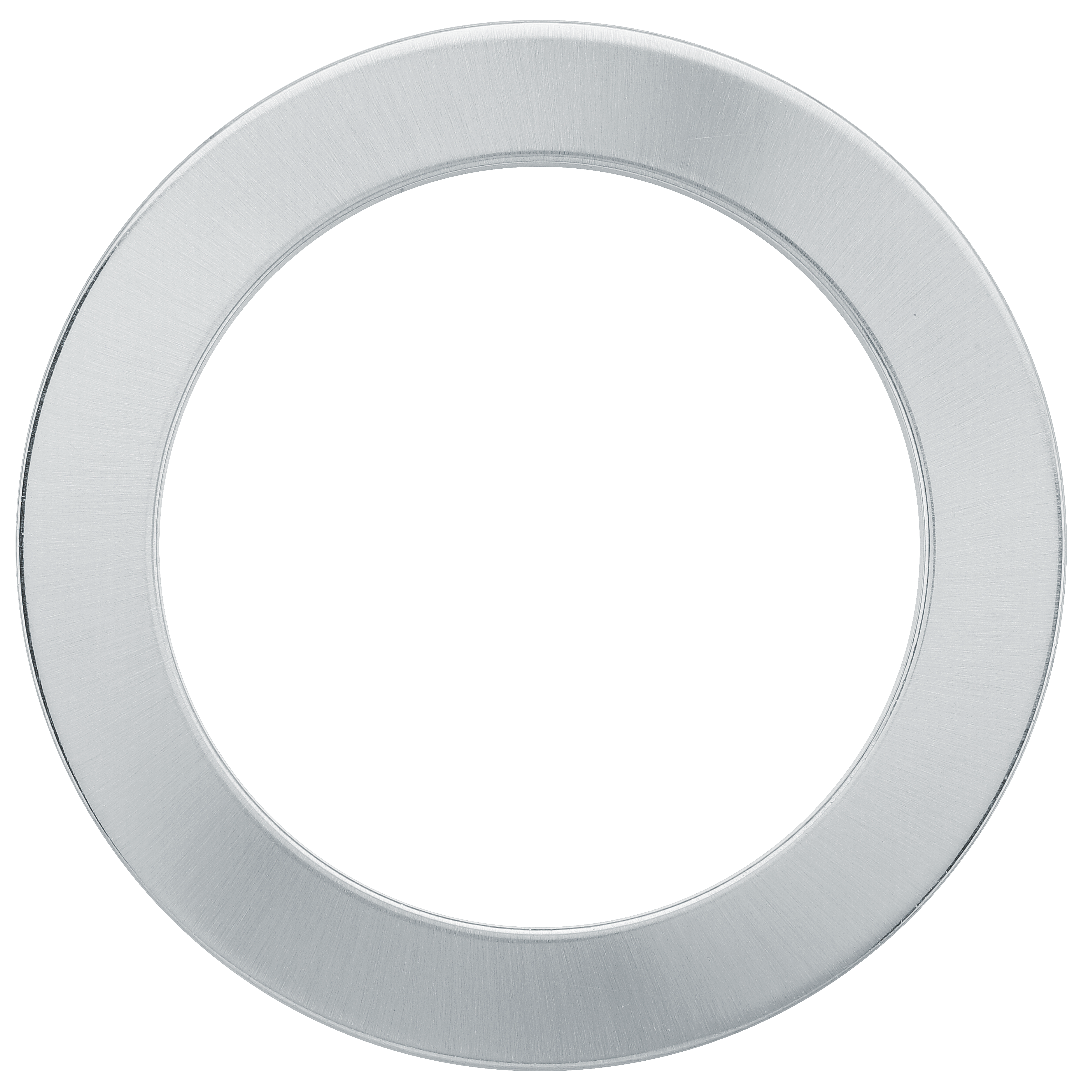 Platinum mini bezel in brushed steel