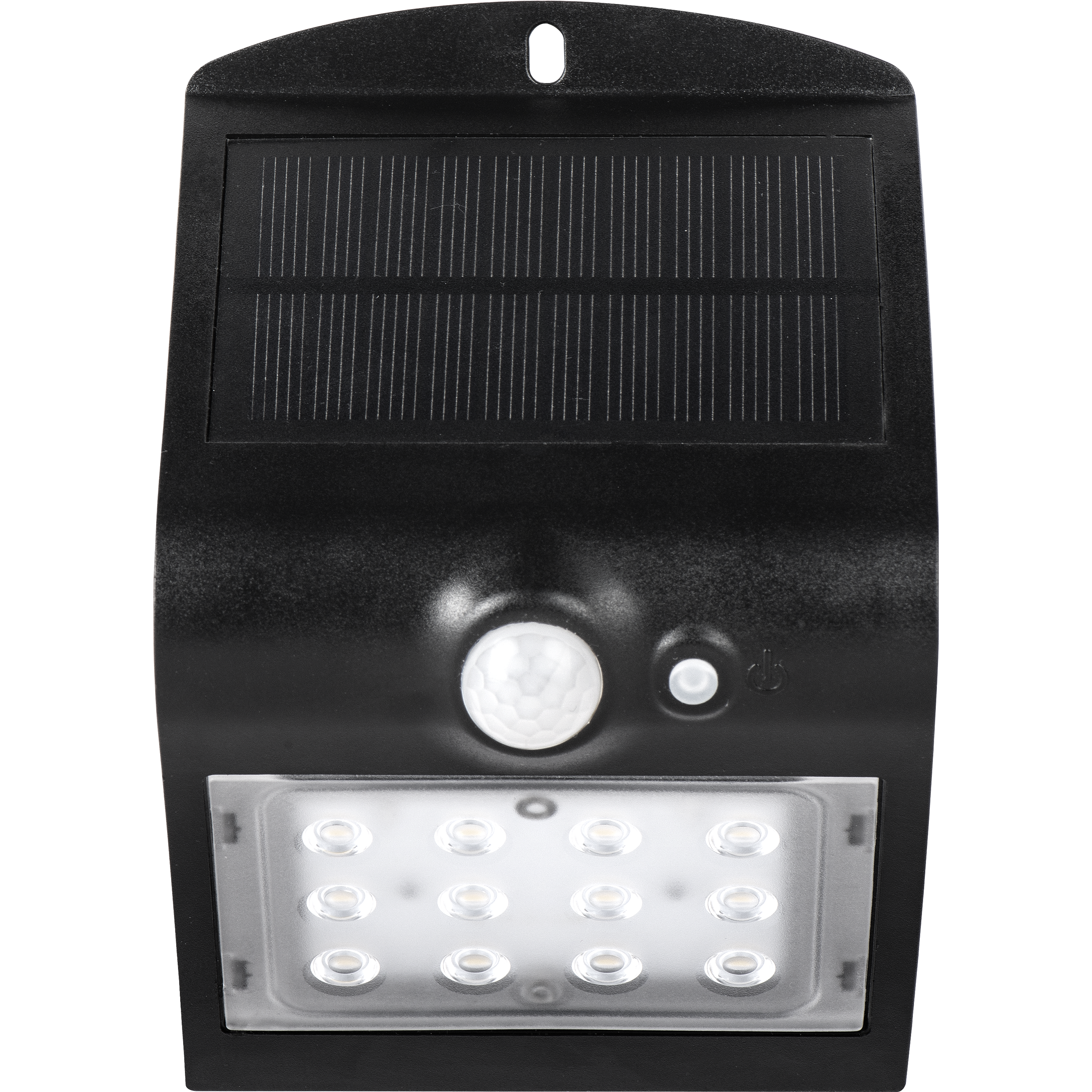 Luceco Solar Wall Light & PIR 1.5W Black