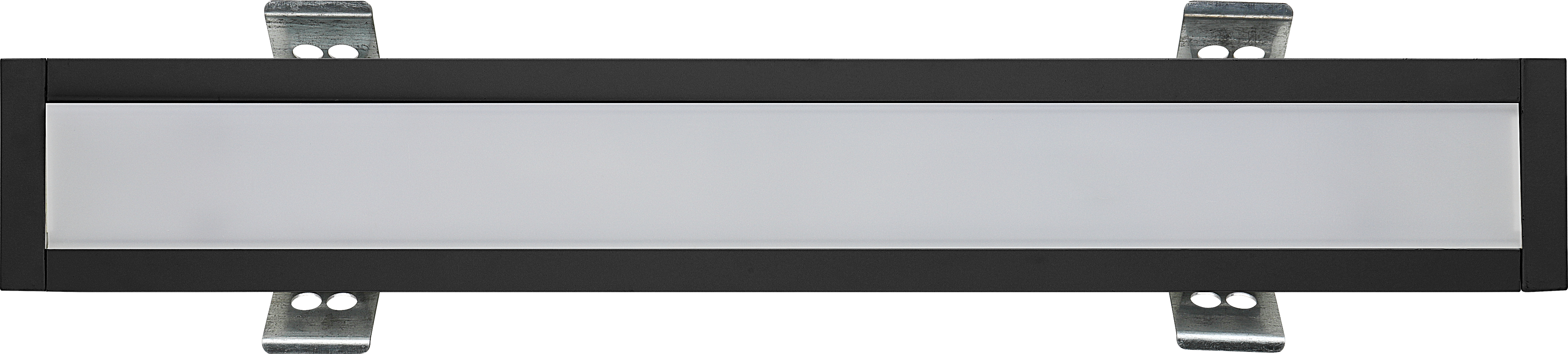Contour 602mm recessed module 1200lumens with fixed output driver finished in black
