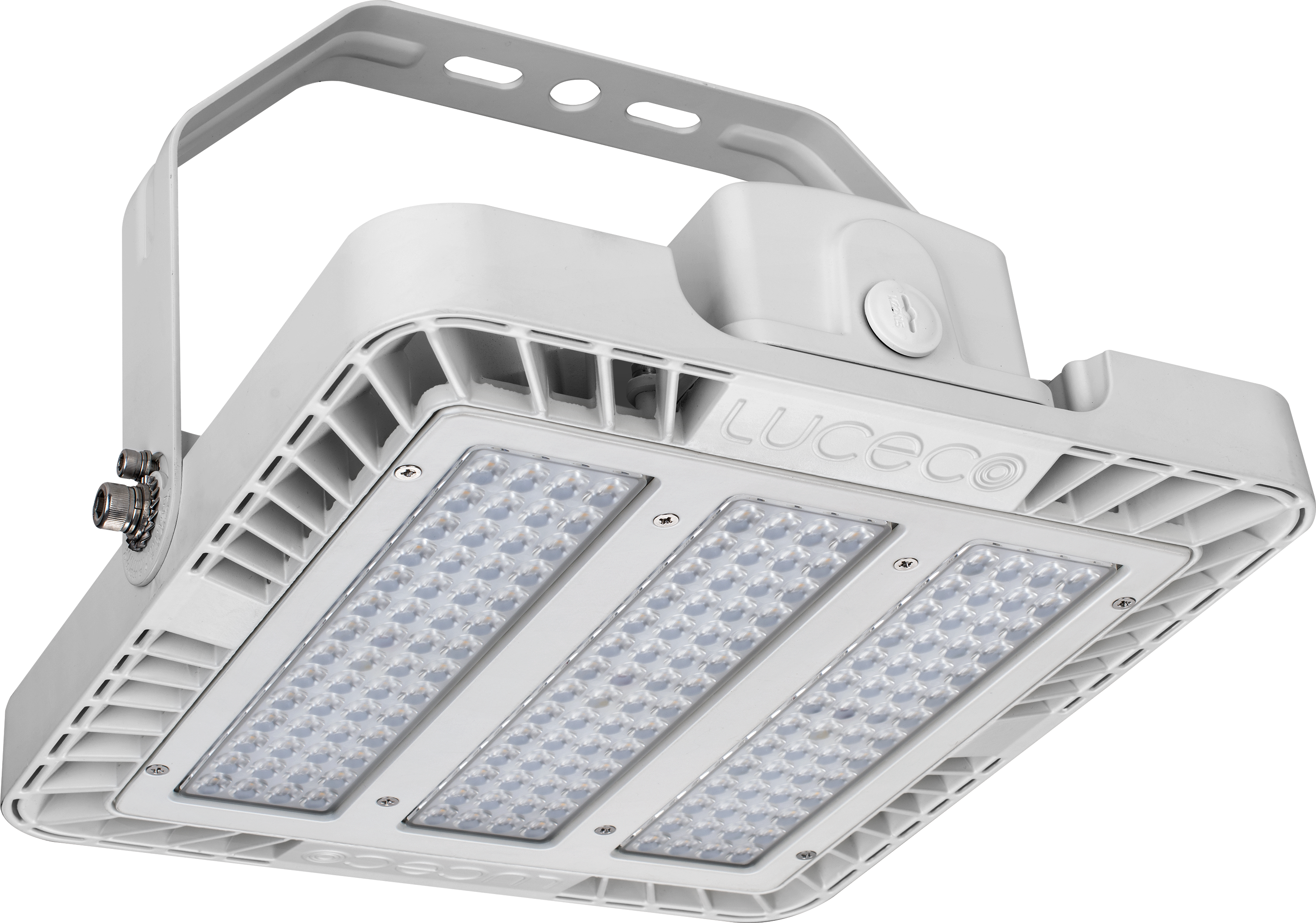 Ceres white RAL 9016 IP65 highbay 356mm 16000lm 110w em rack