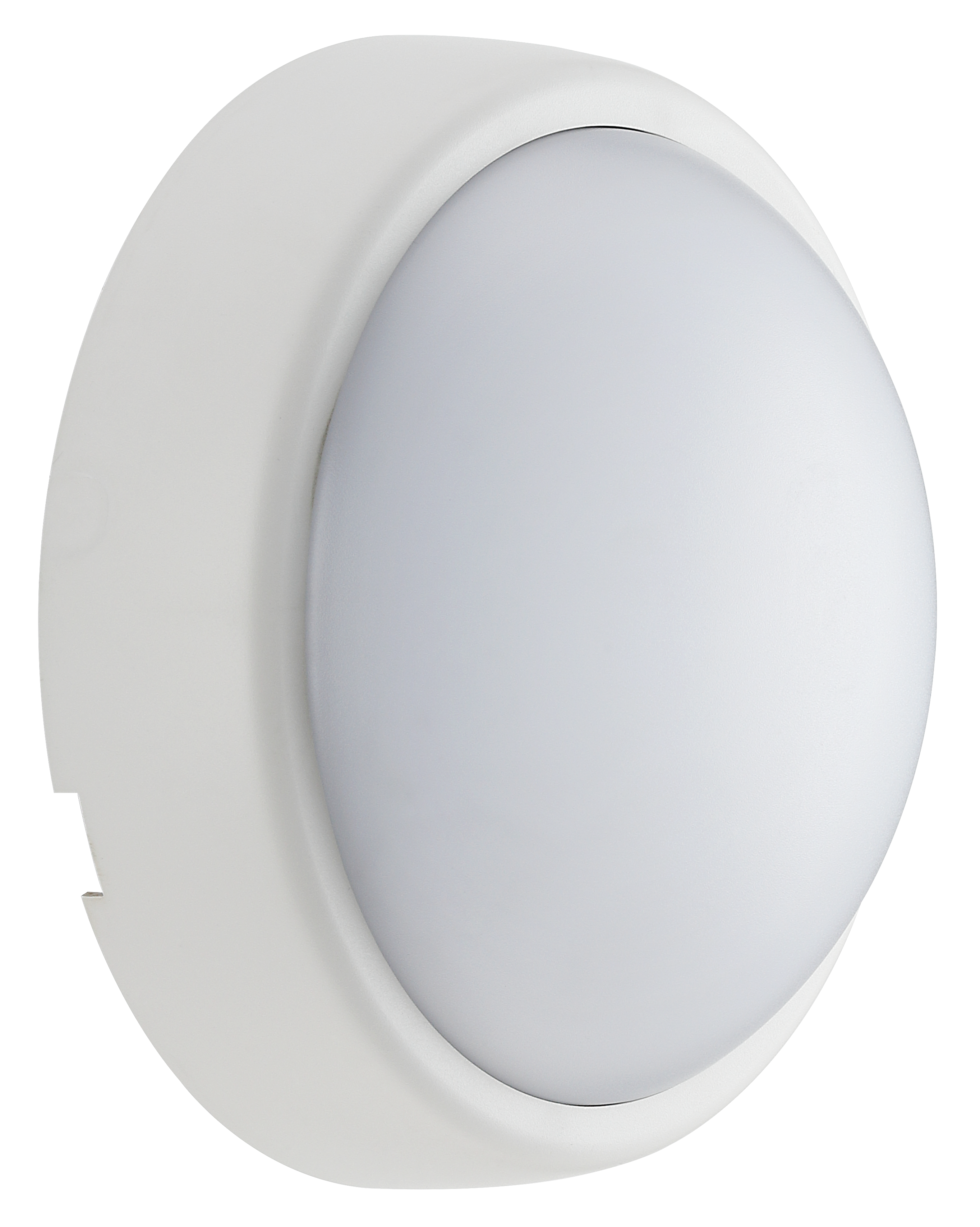 Exterior residential bulkhead round 450lumens with white or black bezel