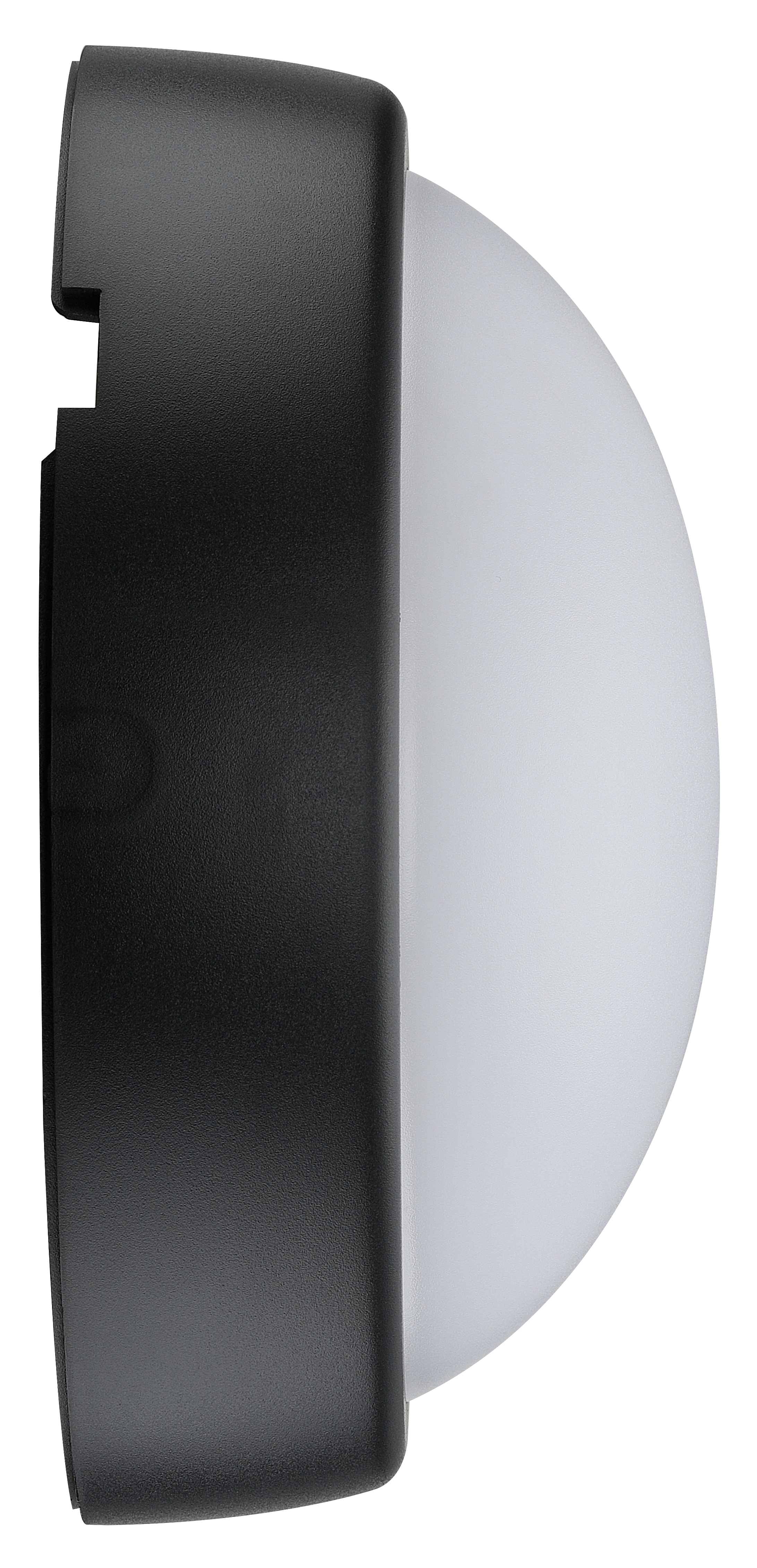 Exterior residential bulkhead round 450lumens with white or black bezel