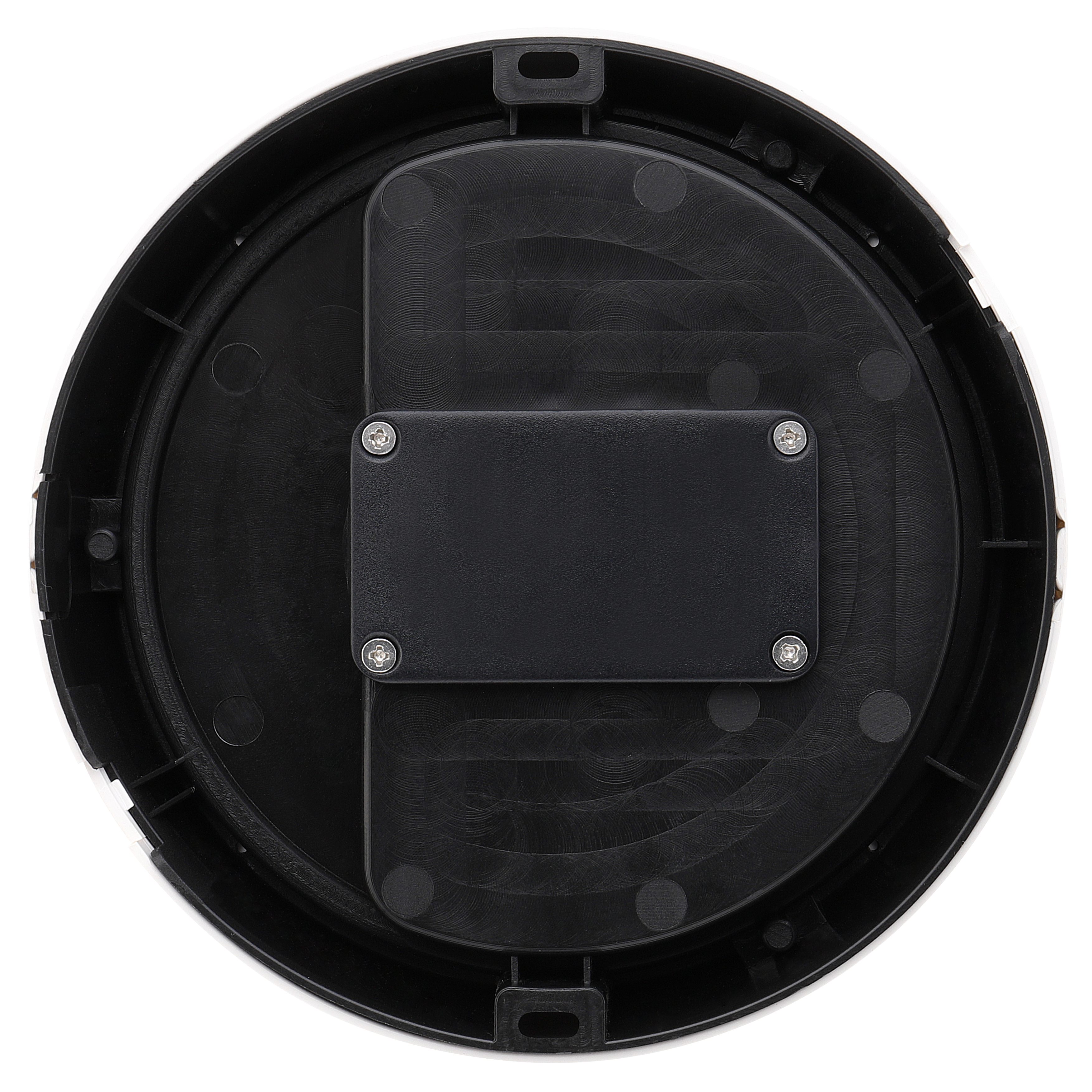 Exterior residential bulkhead round 450lumens with white or black bezel