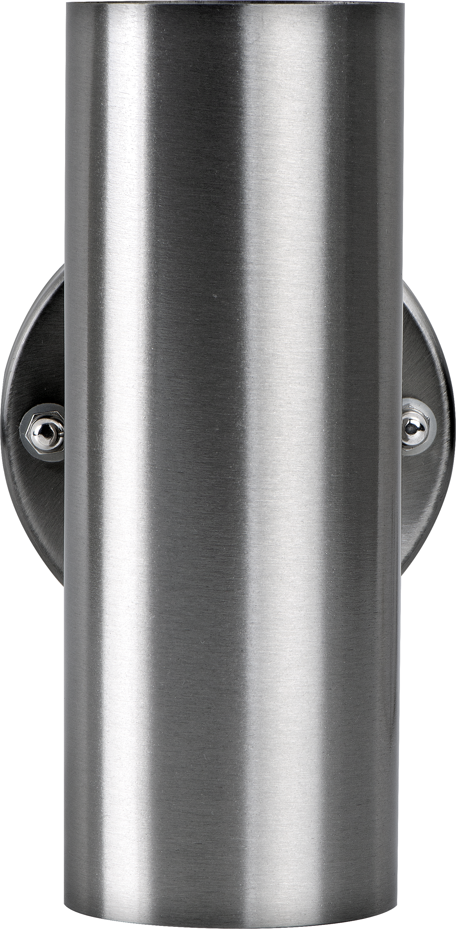 Stainless steel up/down wall light 500 lumens warm white colour temp