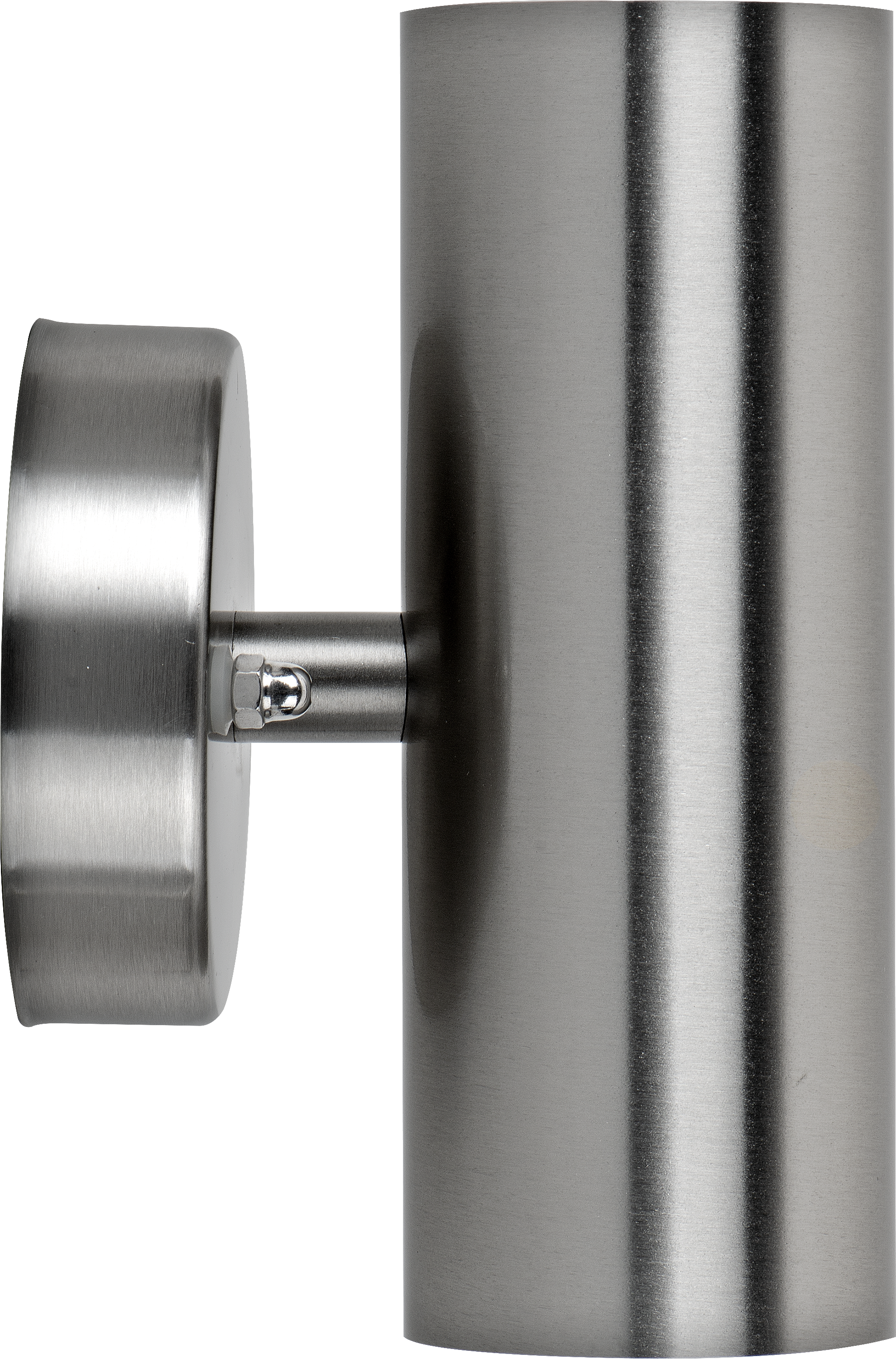 Stainless steel up/down wall light 500 lumens warm white colour temp