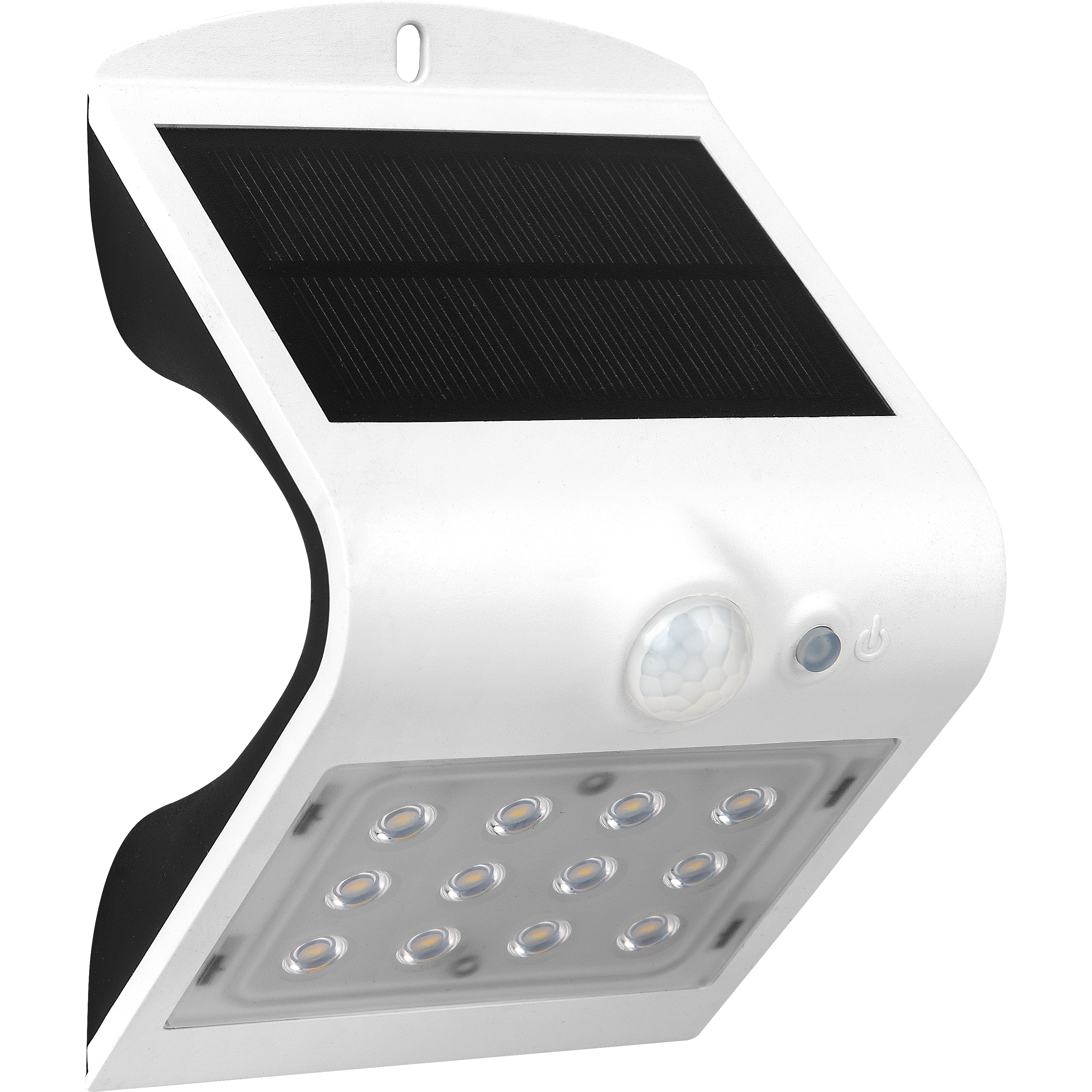 Luceco Solar Wall Light & PIR 1.5W White