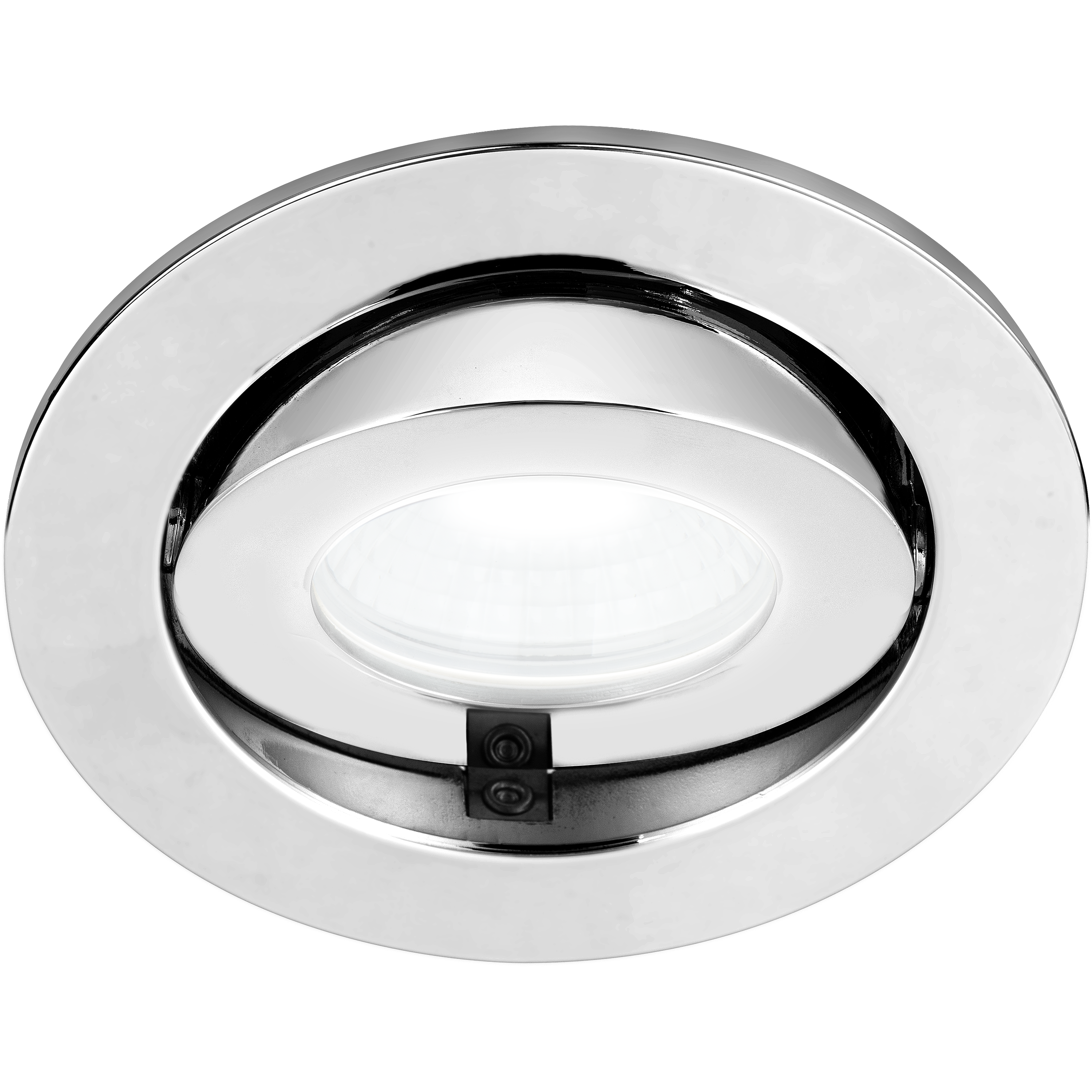 Element downlight adjustable polished chrome bezel accessory