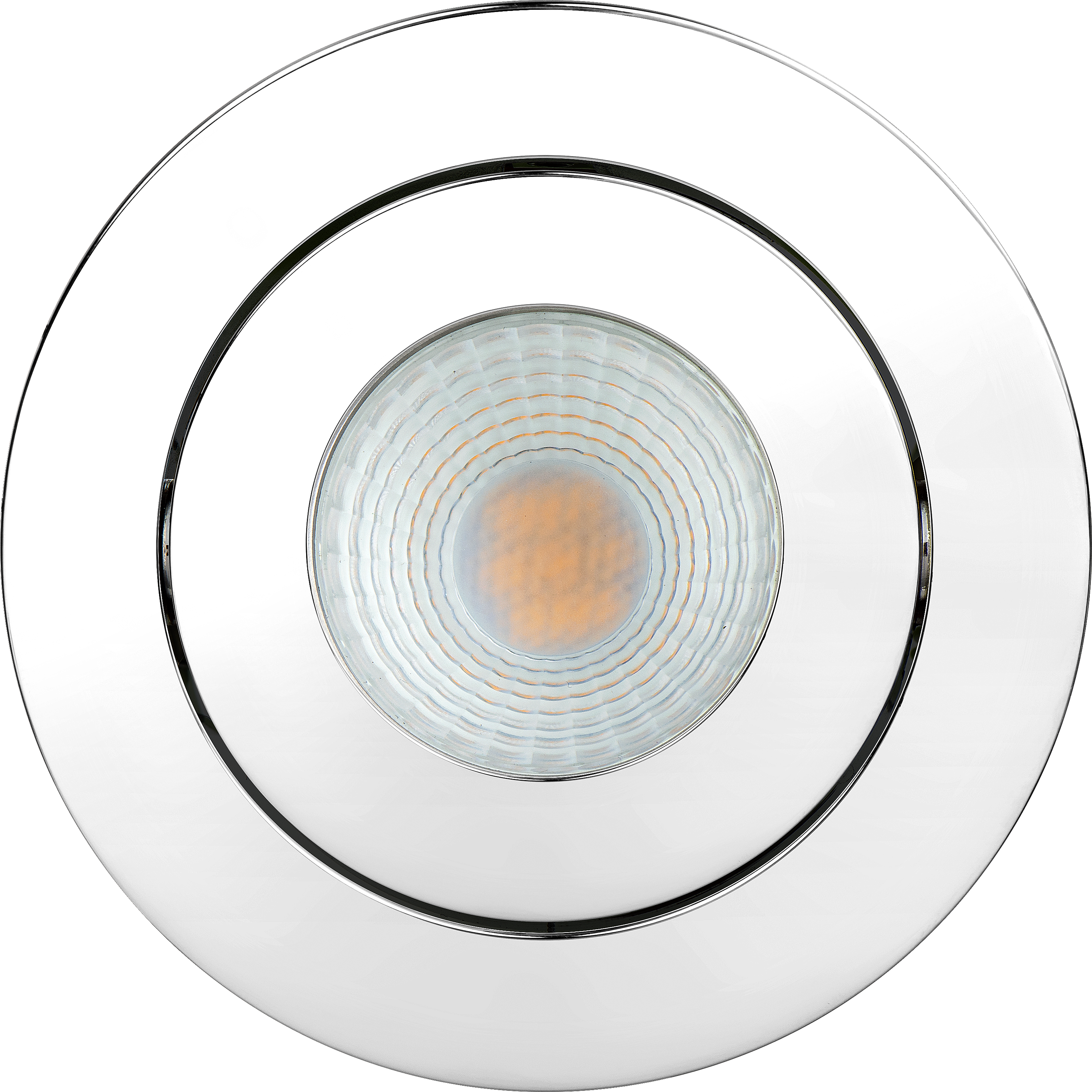 Element downlight adjustable polished chrome bezel accessory