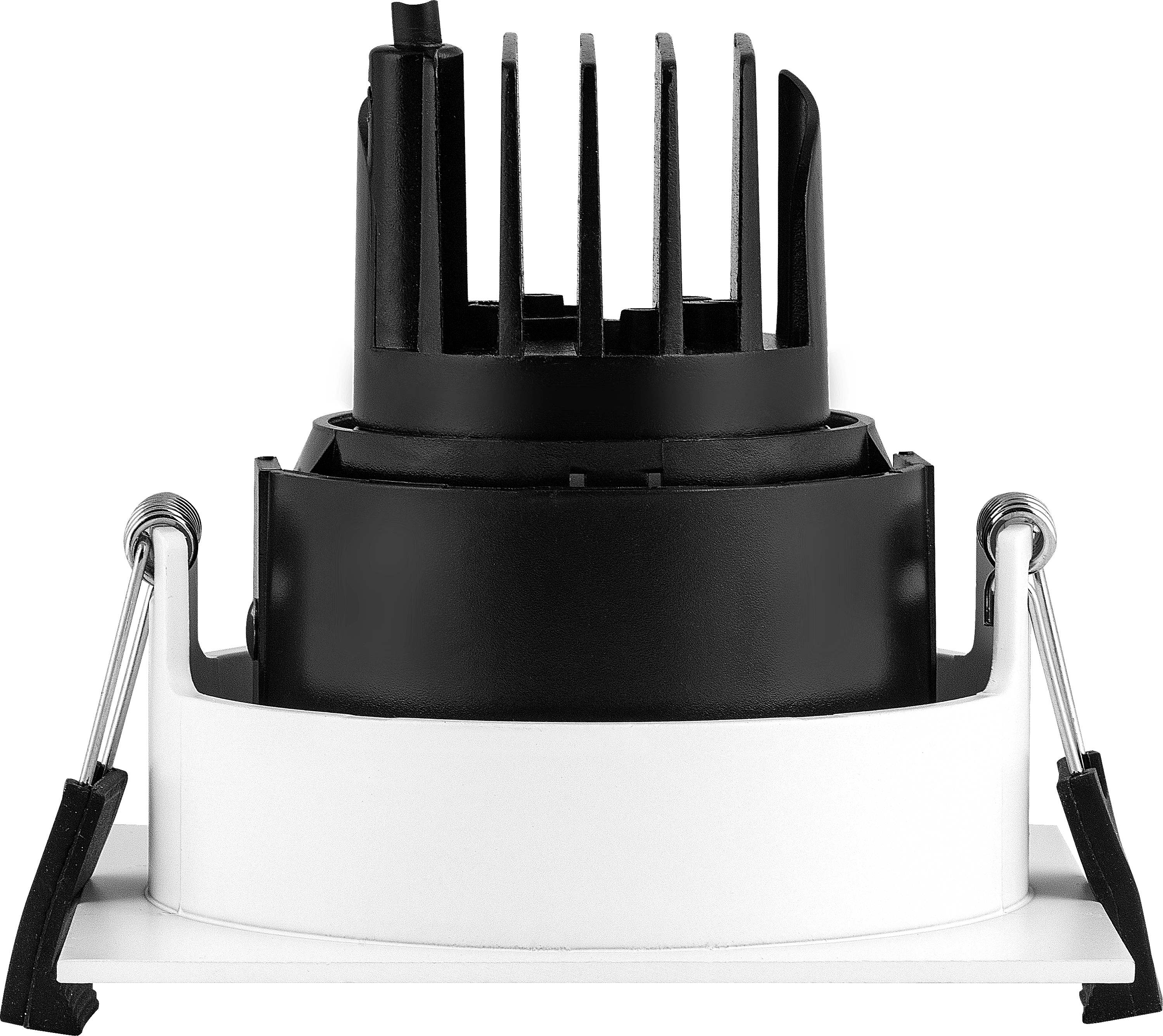 Palladium downlight 660 lumens with square regressed gloss bezel