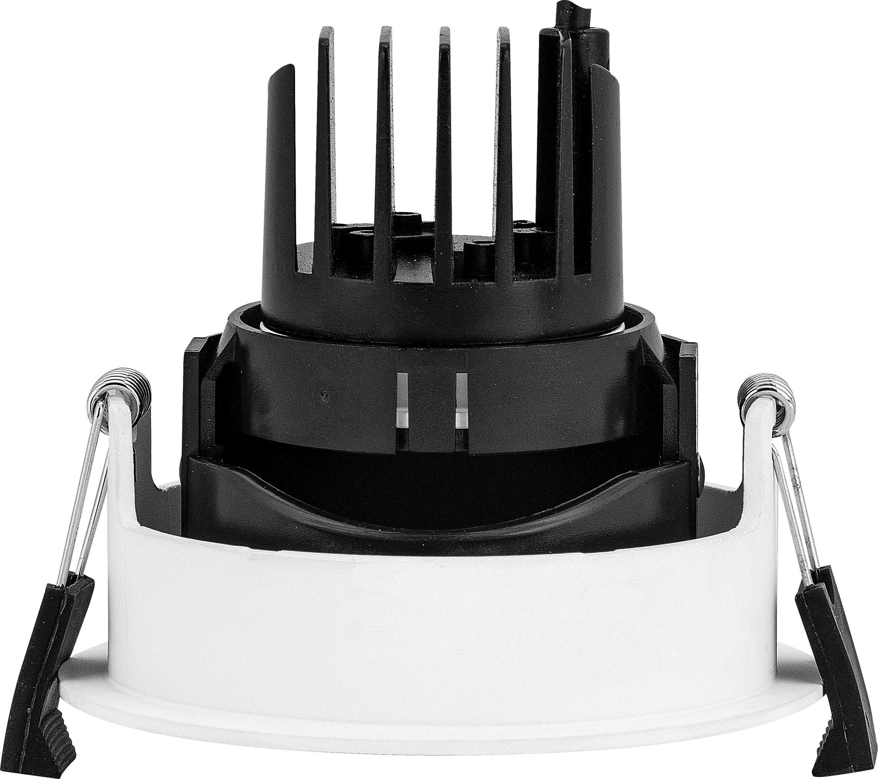 Palladium downlight 660 lumens with brushed steel adjustable bezel