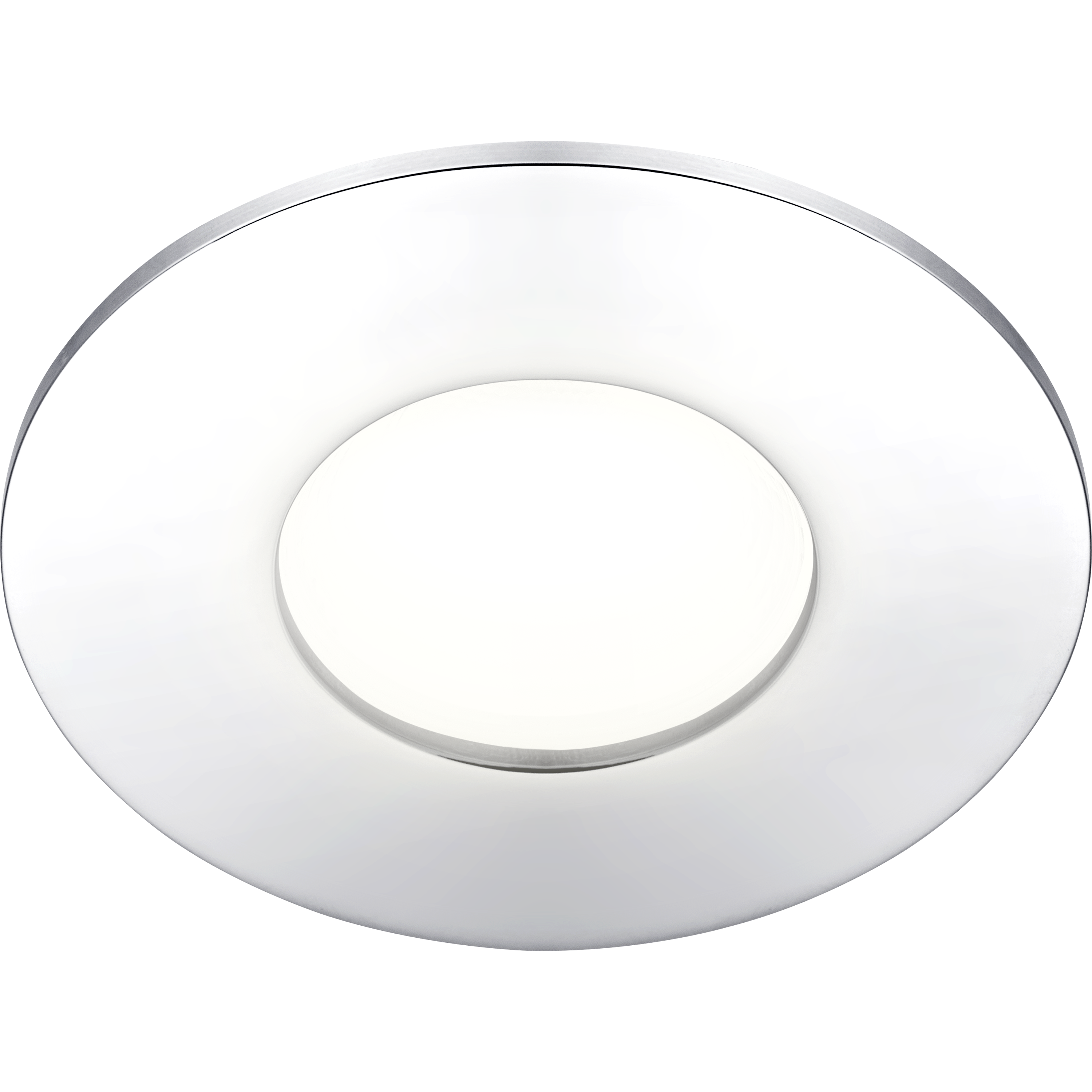 Element downlight polished chrome bezel accessory