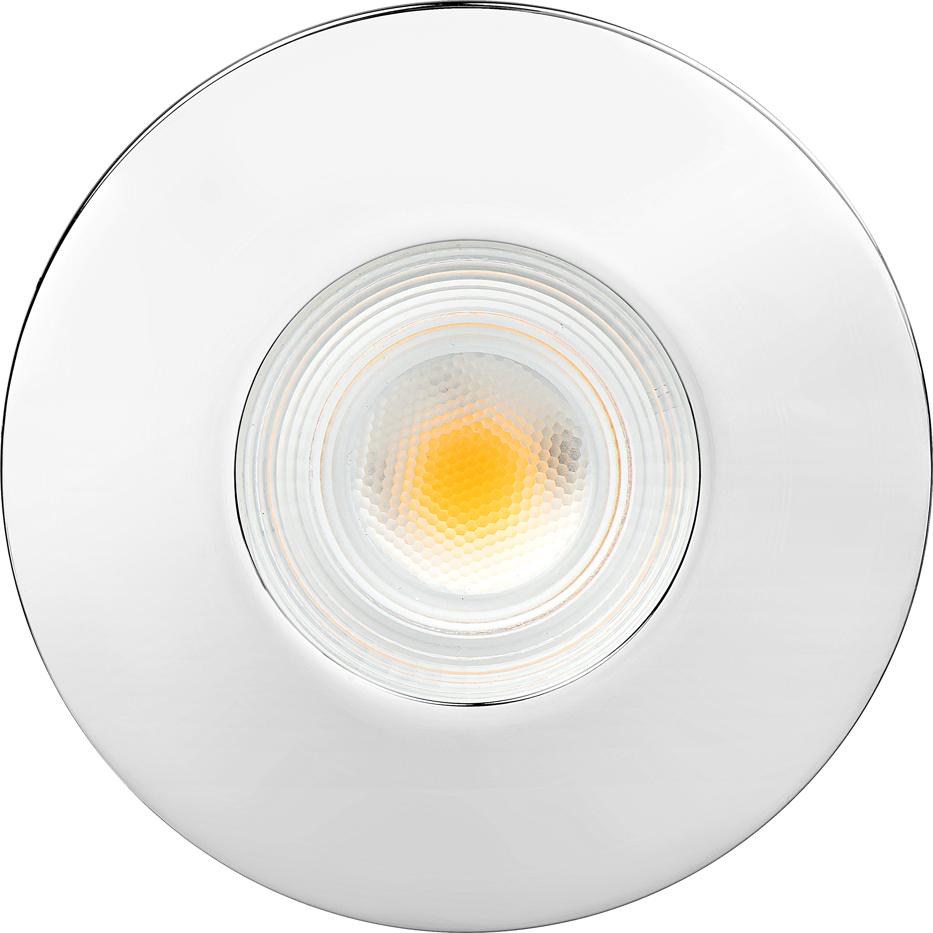 Element downlight polished chrome bezel accessory