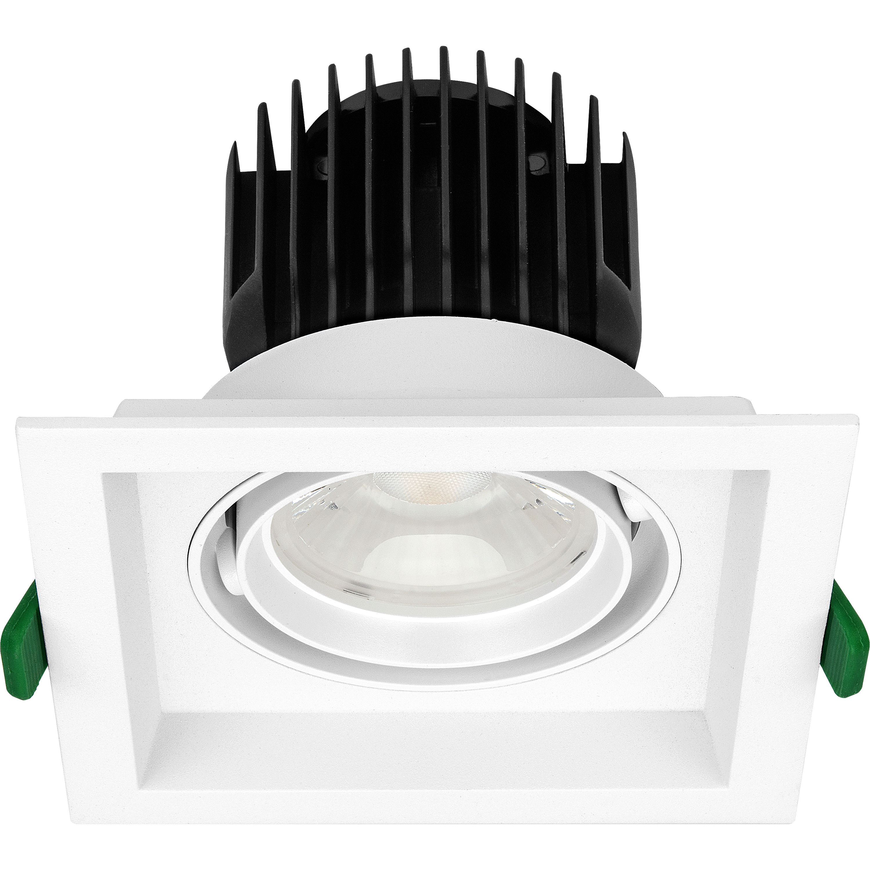 Single square module recessed white 140mm 1900lm 22w 4000k