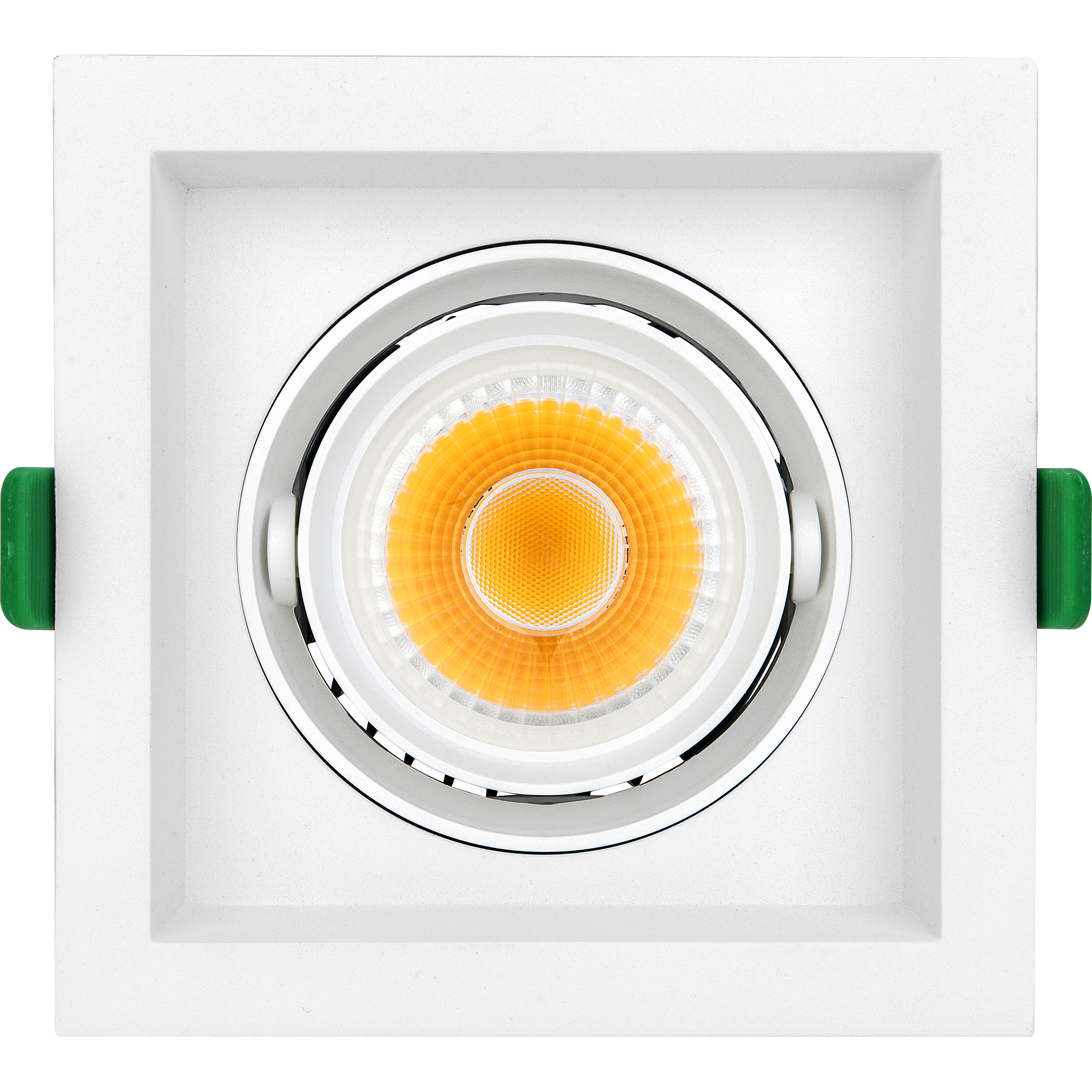 Single square module recessed white 140mm 1900lm 22w 4000k