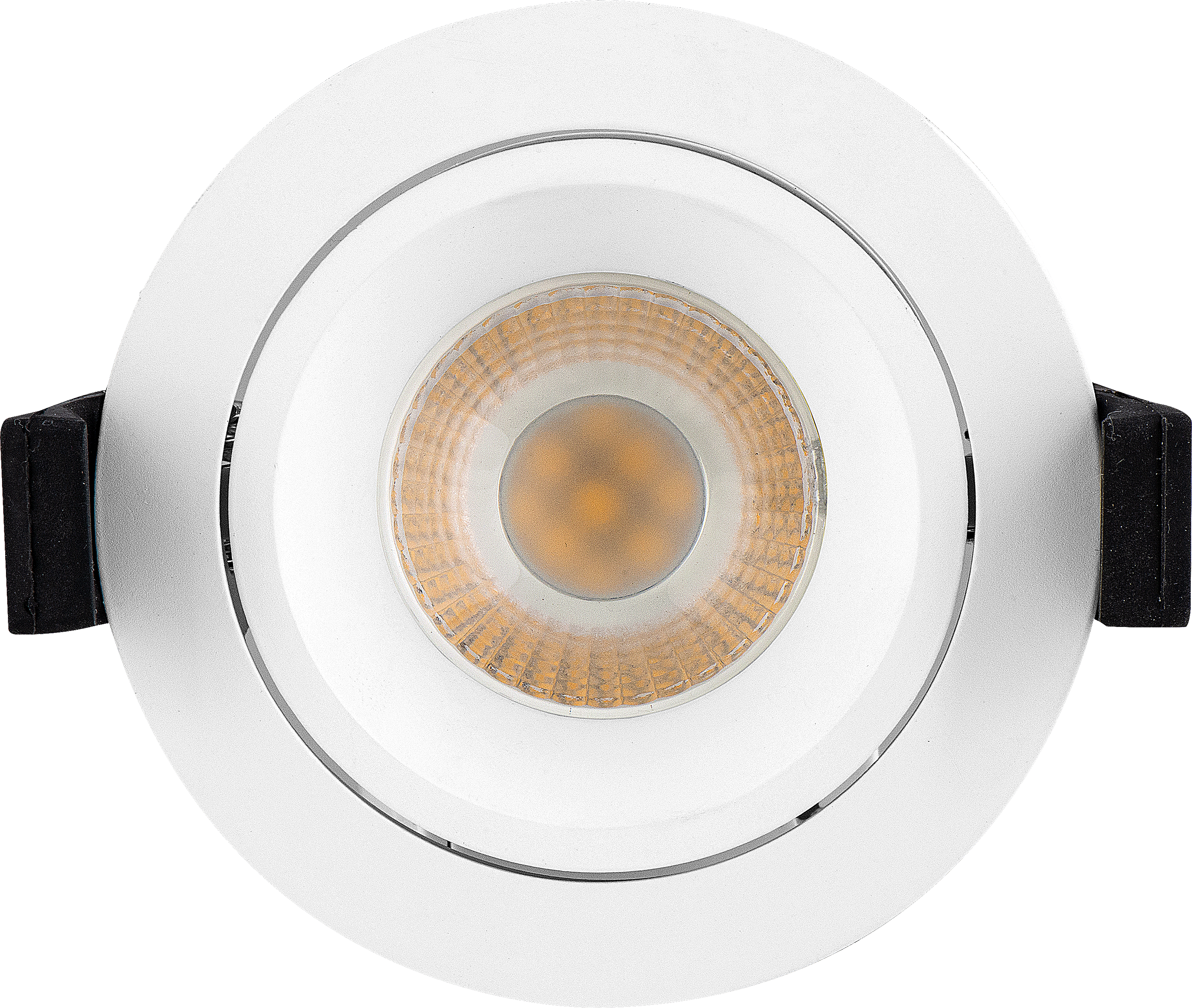Palladium downlight 660 lumens with white adjustable bezel