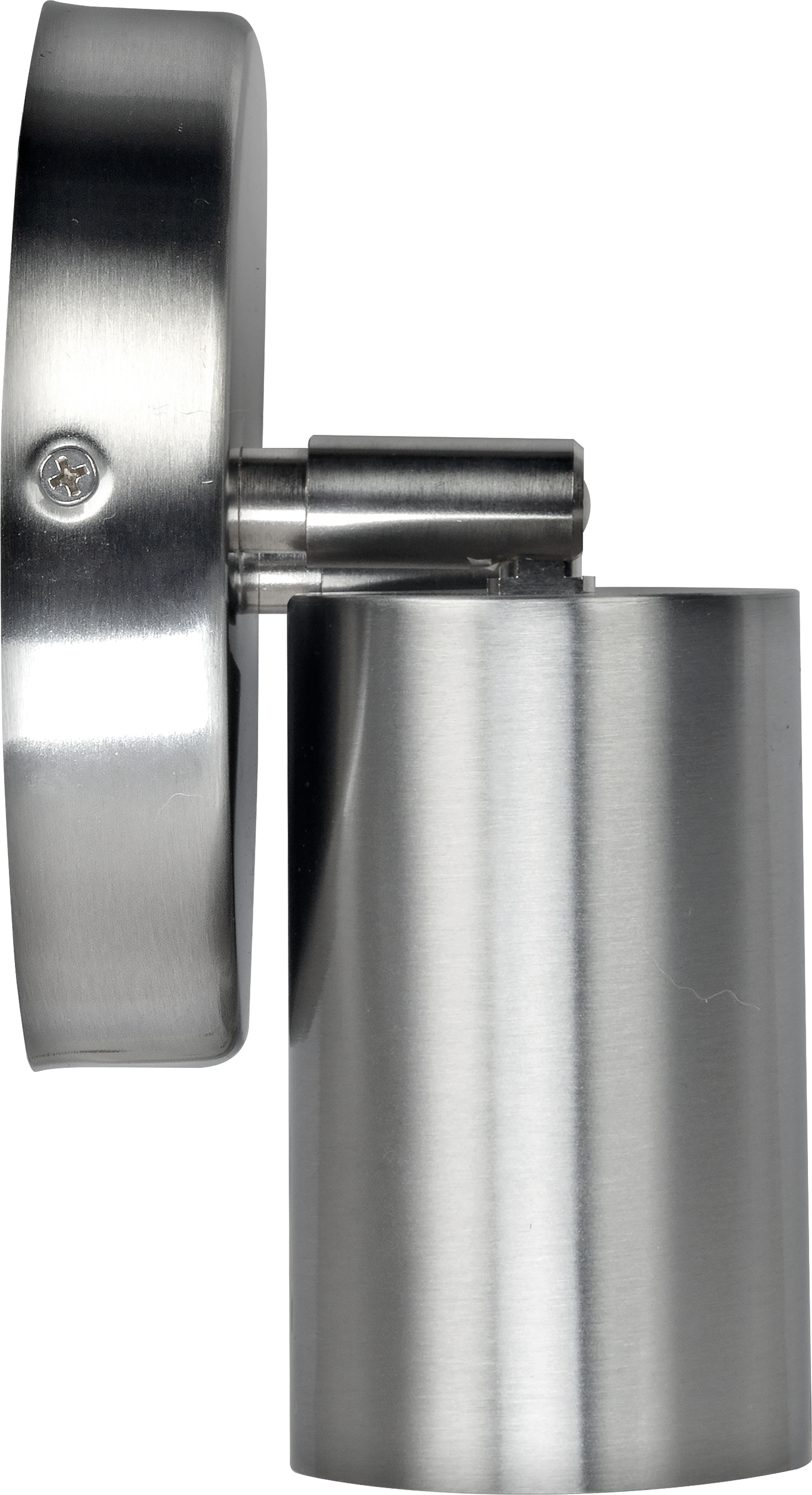 Stainless steel twin head adjustable wall light 500 lumens warm white colour temp