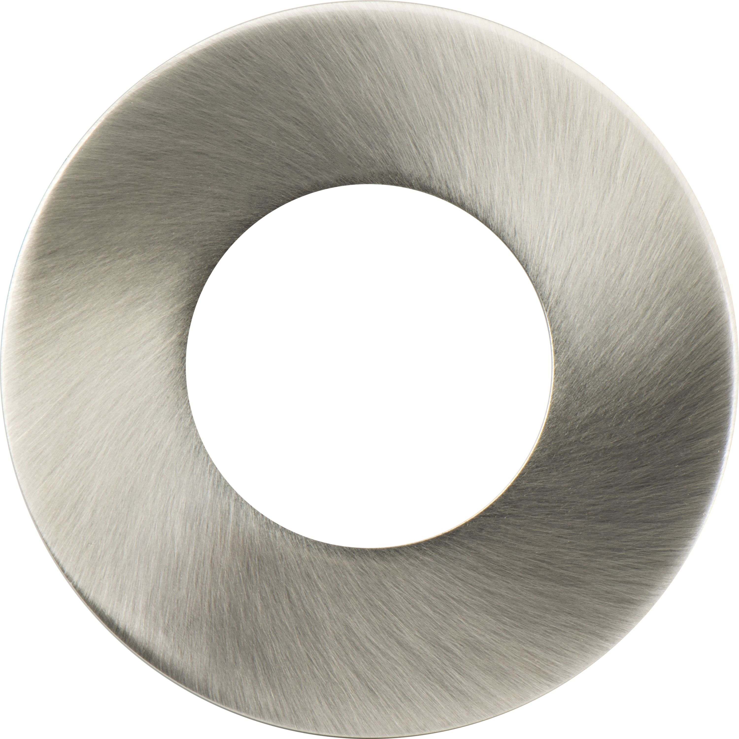 Element downlight brushed steel bezel accessory