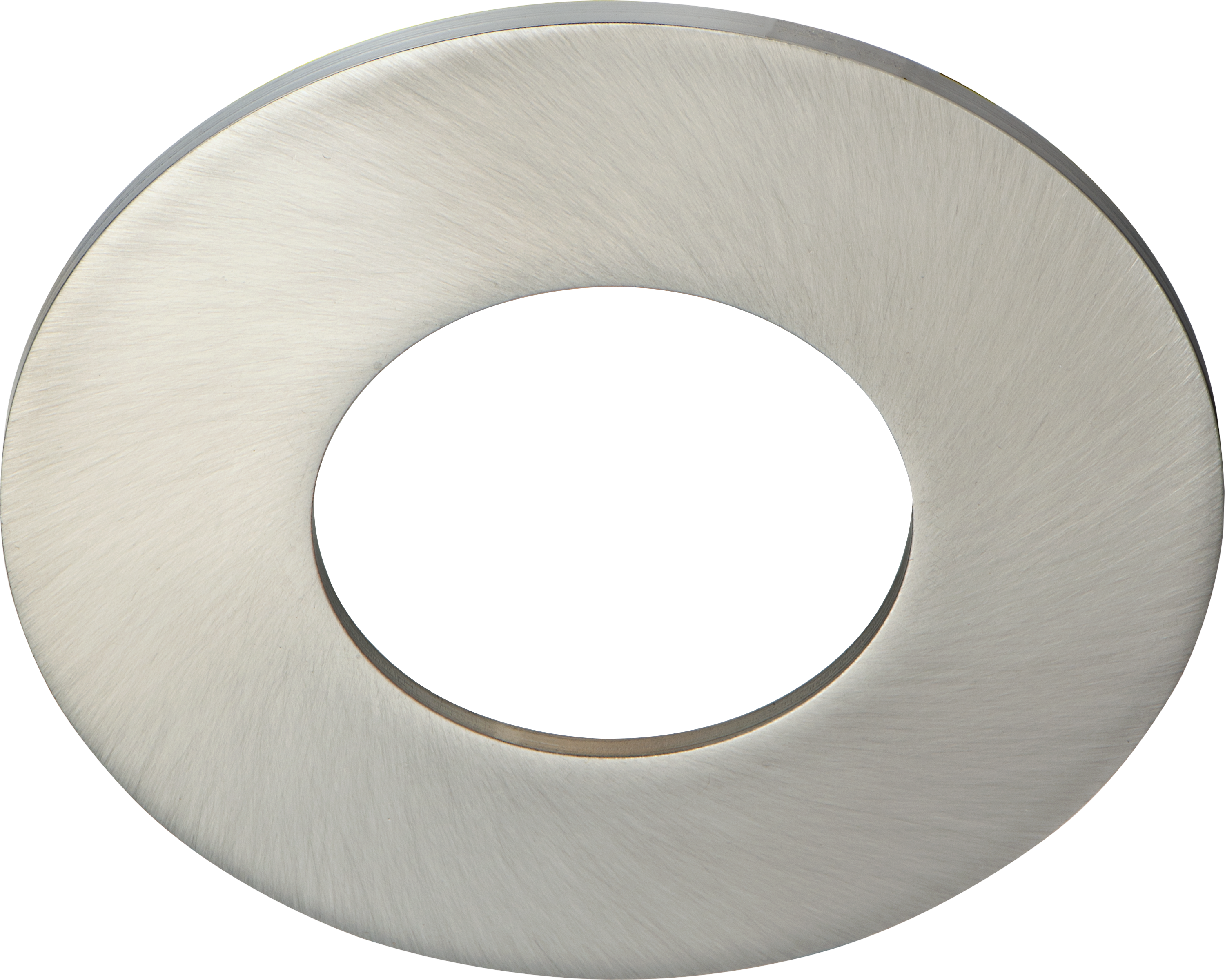 Element downlight brushed steel bezel accessory