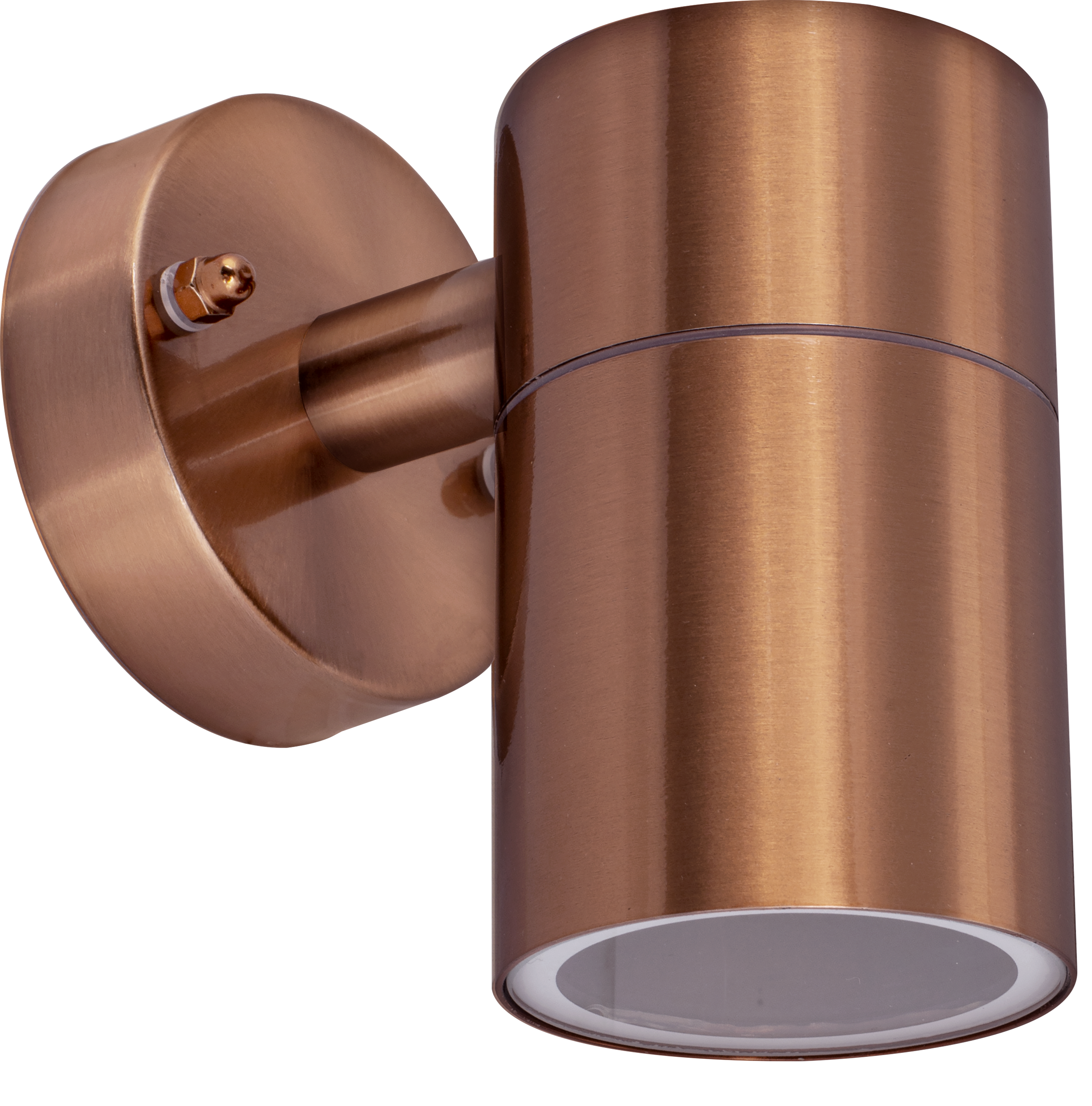Exterior decorative down wall light GU10 finished in copper