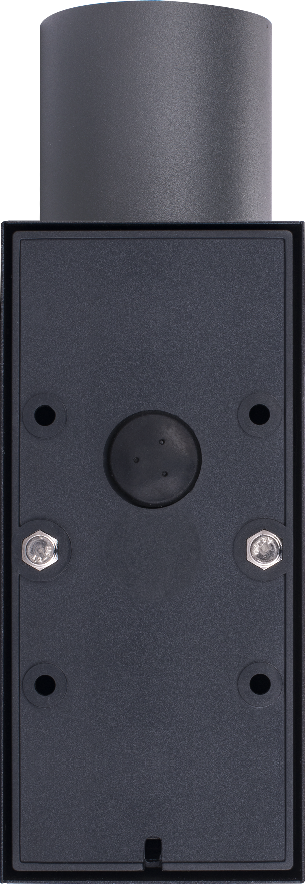 Exterior decorative up / down wall light GU10 with PIR finished in slate grey