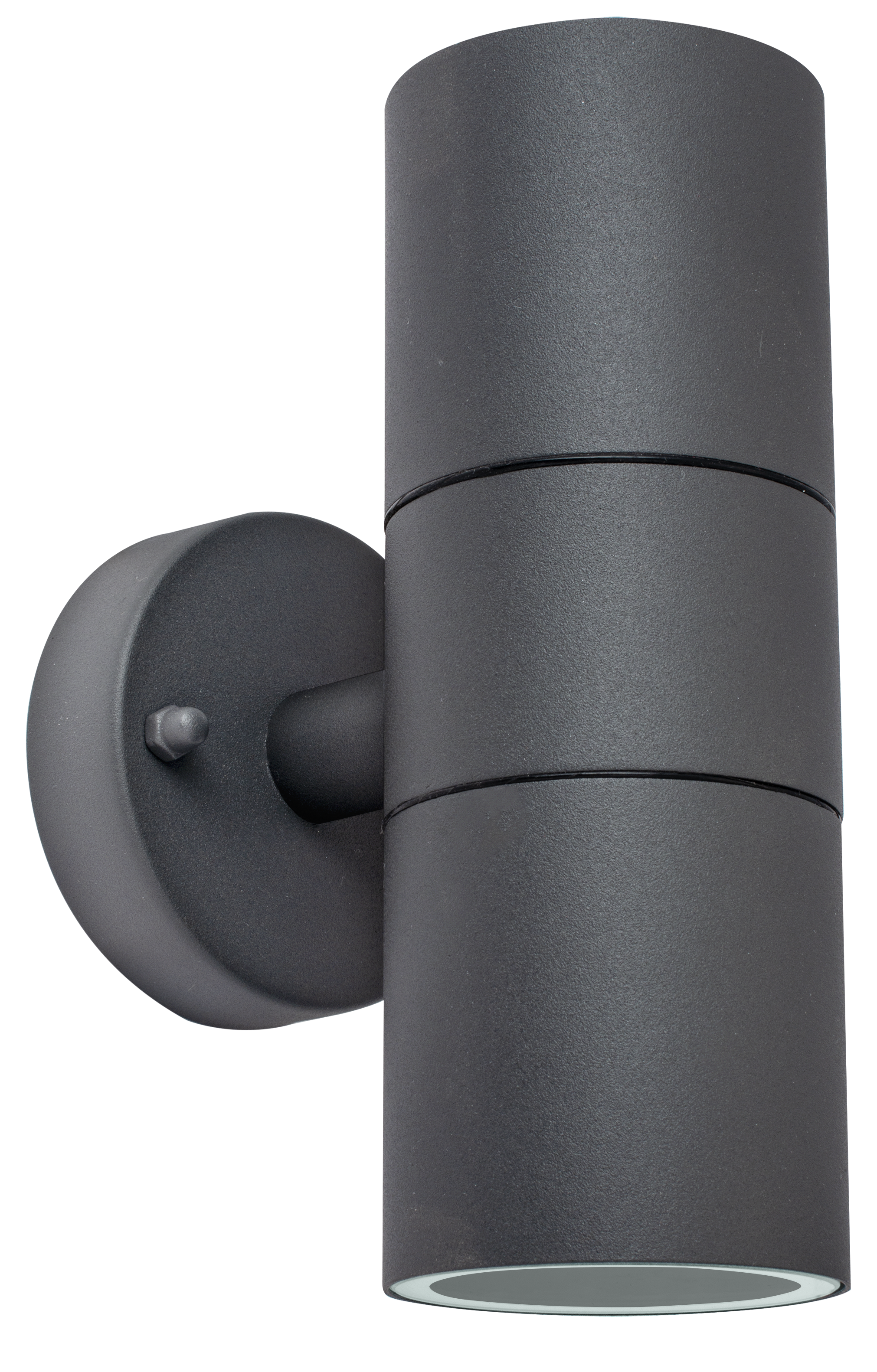 Exterior decorative up / down wall light GU10 finished in slate grey