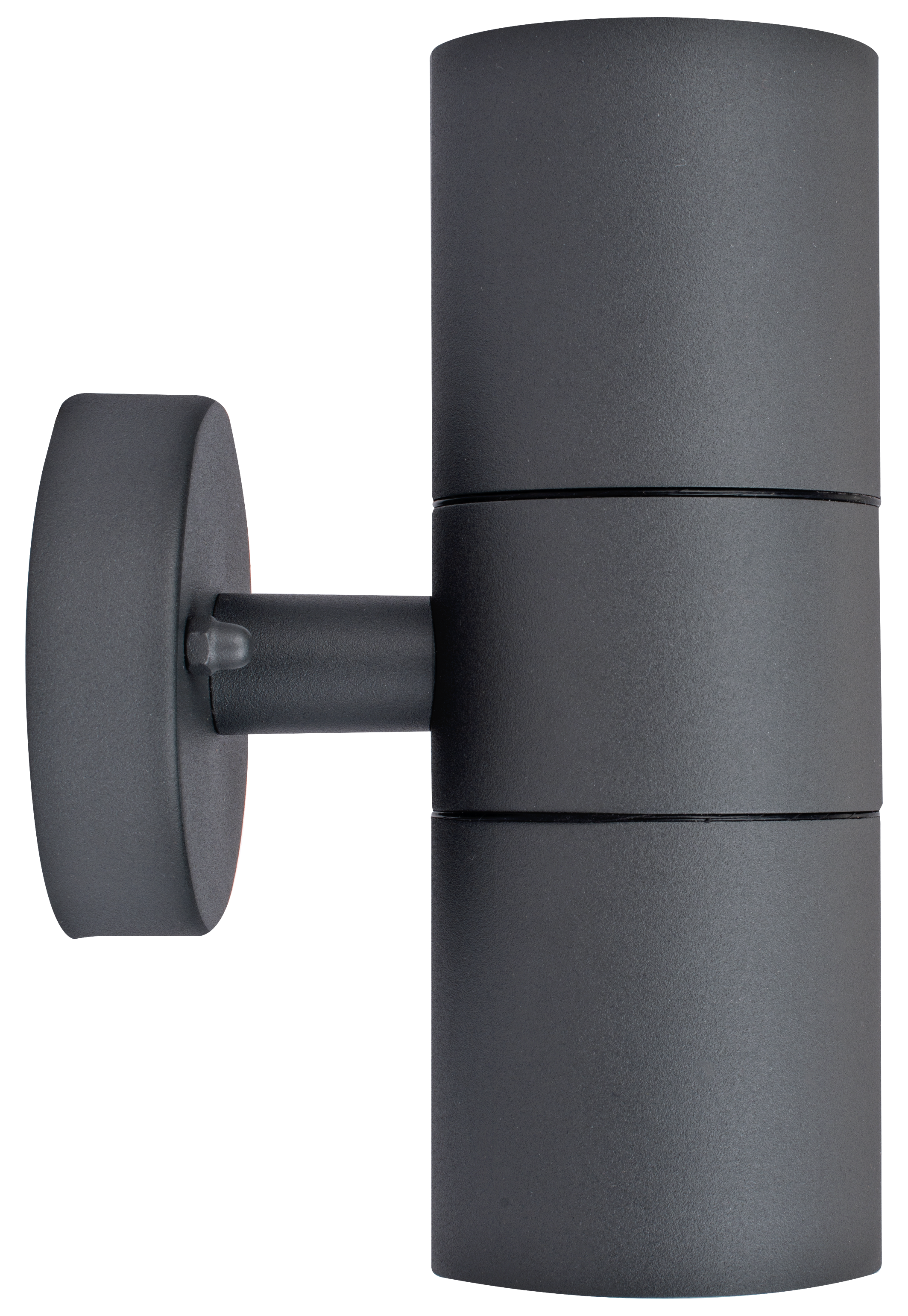 Exterior decorative up / down wall light GU10 finished in slate grey