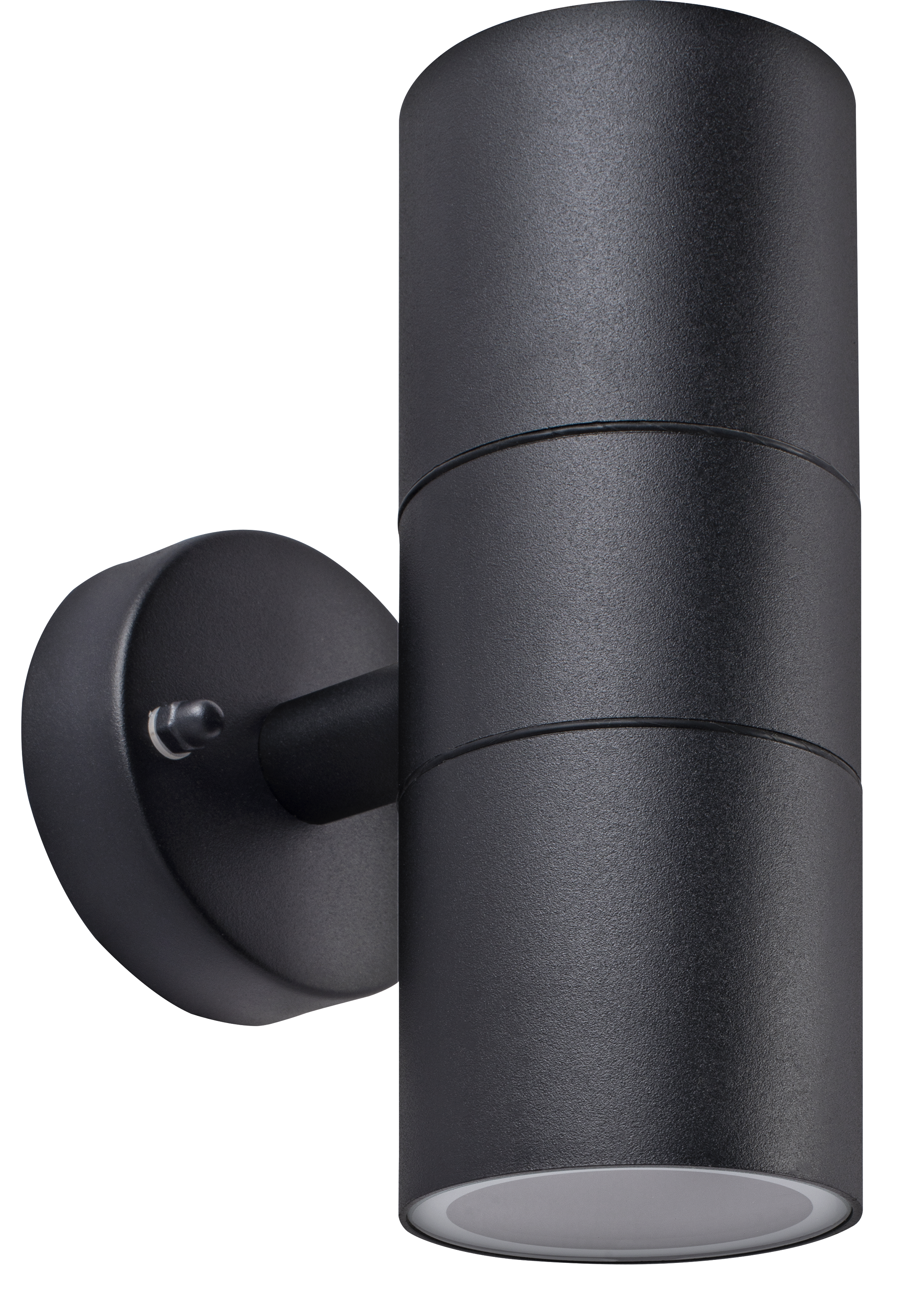 Exterior decorative up / down wall light GU10 finished in black