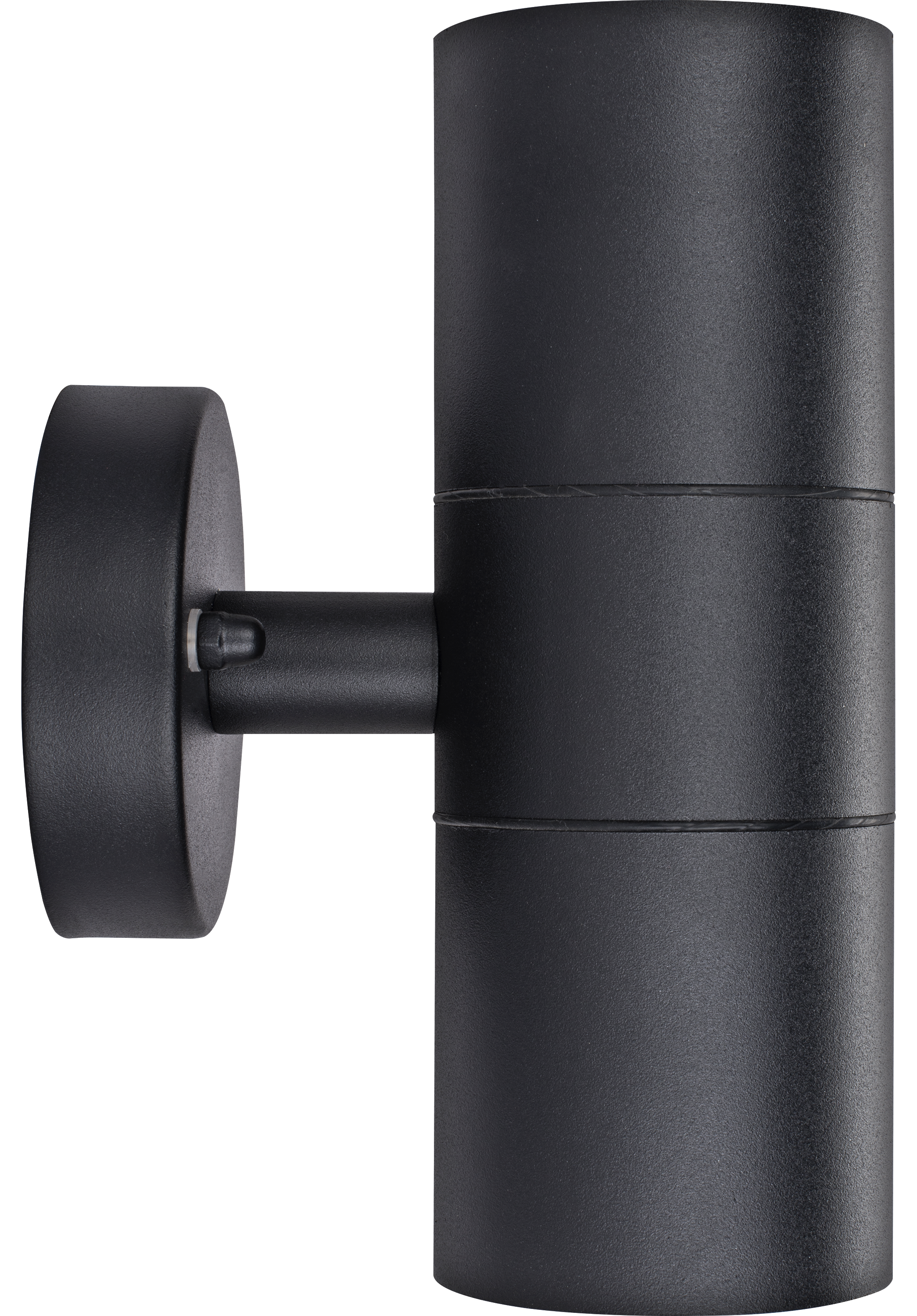 Exterior decorative up / down wall light GU10 finished in black