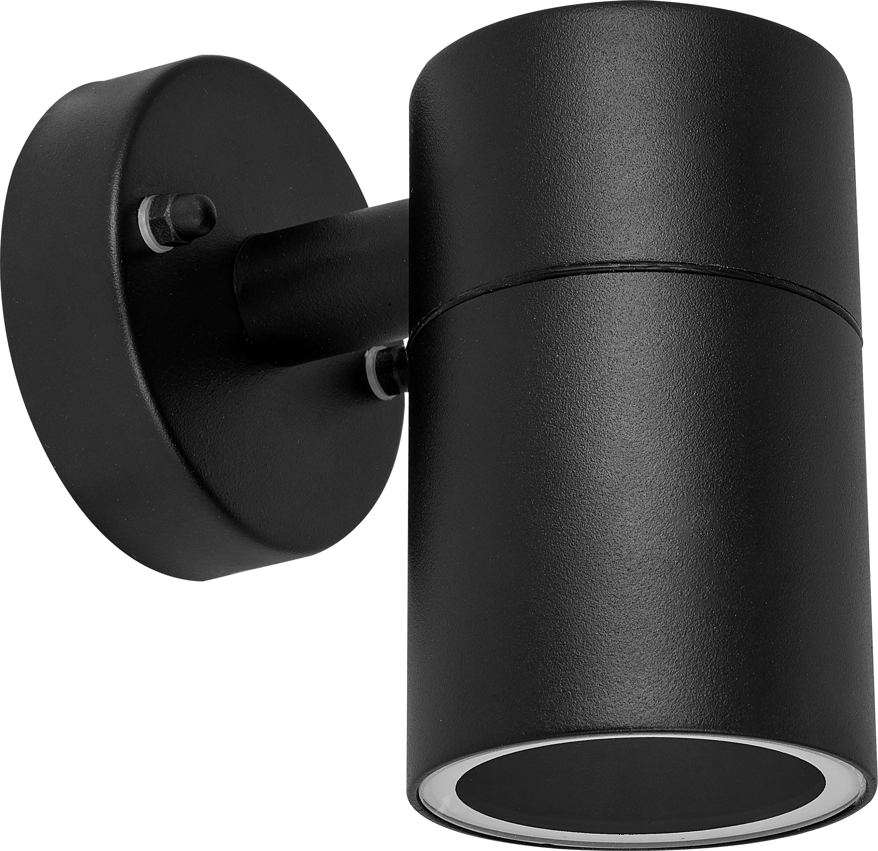 Exterior decorative down wall light GU10 finished in black