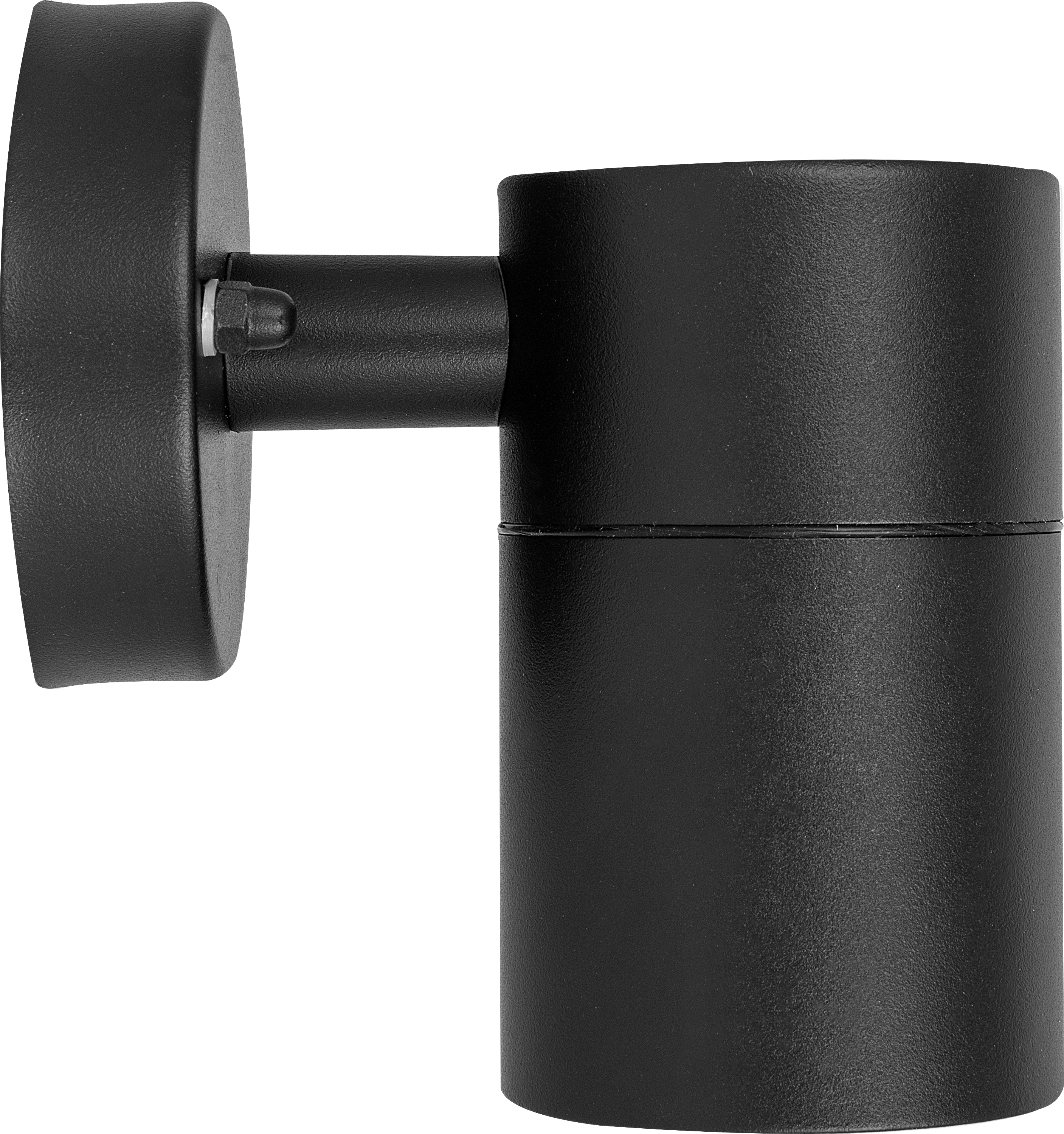 Exterior decorative down wall light GU10 finished in black