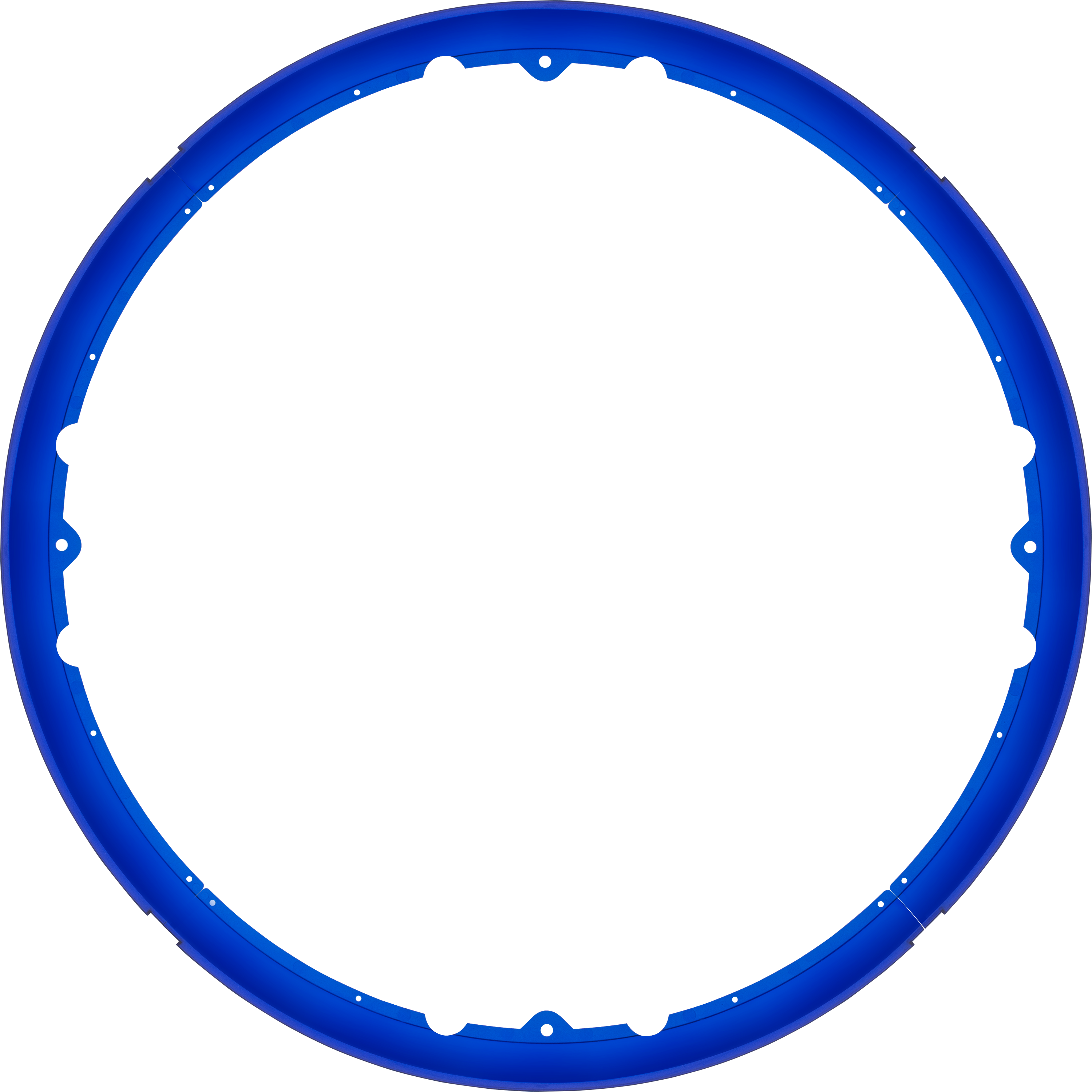 Celeste blue halo insert