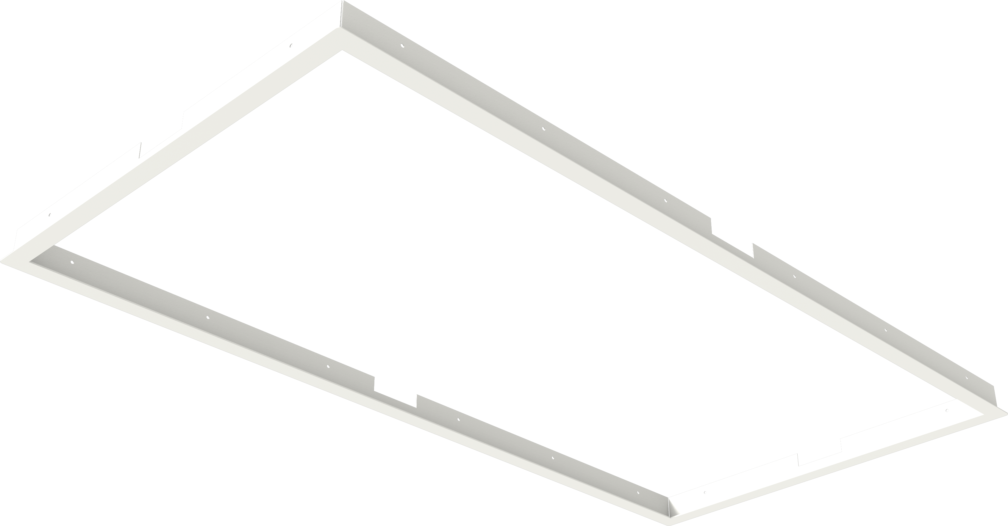 Recessed mounting frame for 1195x595 panel