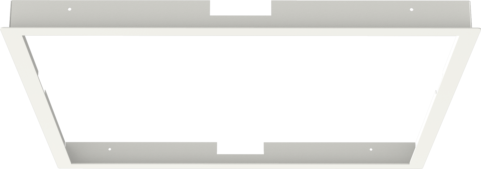 Recessed mounting frame for 595x595 panel