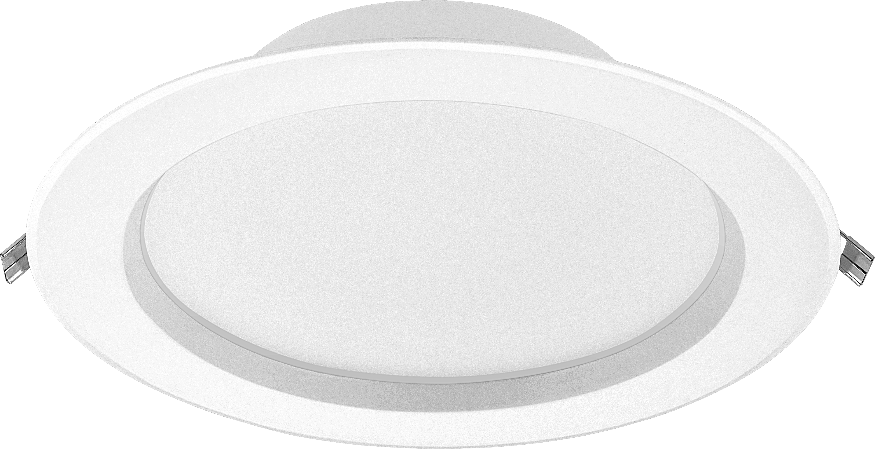 Carbon downlight 244mm 2000 lumens and fixed output driver