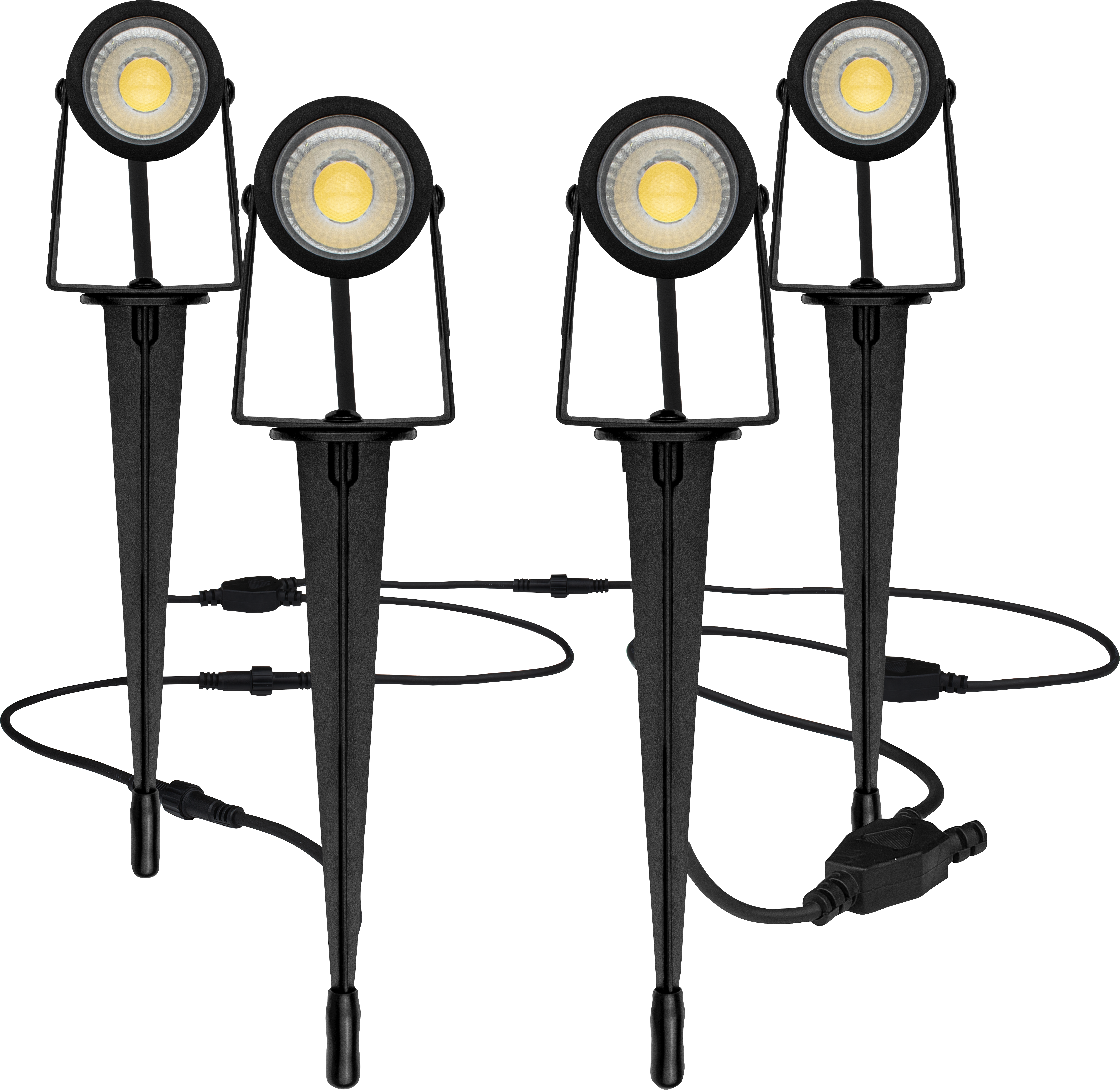 GARDEN SPIKE LIGHT KIT 4 PACK 4X200LM 4X3W 4000K
