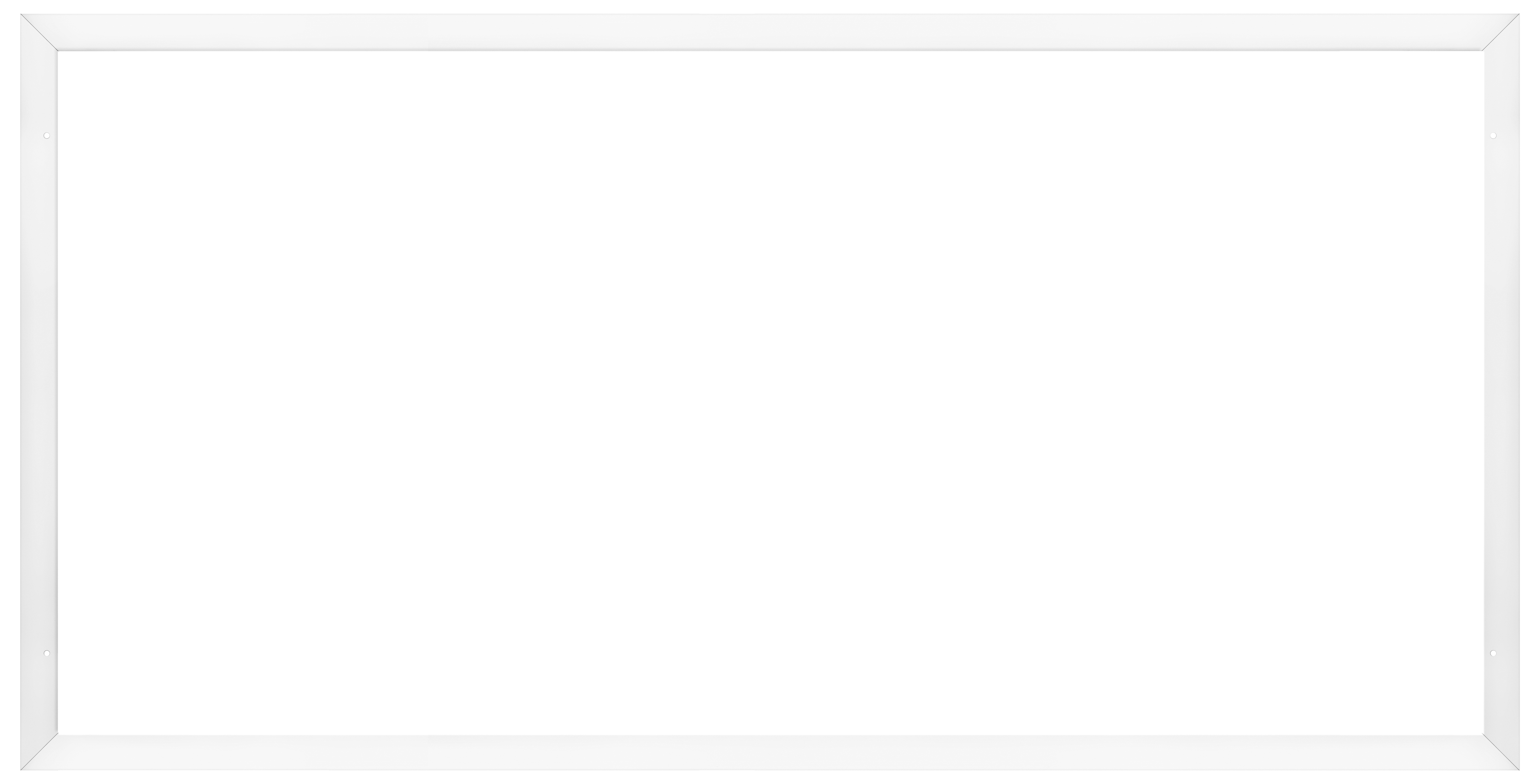 Surface mounting frame white 1200x600 panel